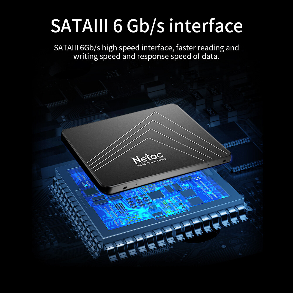 Netac 120GB 256GB 512GB SSD 2.5″ SATA III 6GB/s Internal Solid State Drive lot