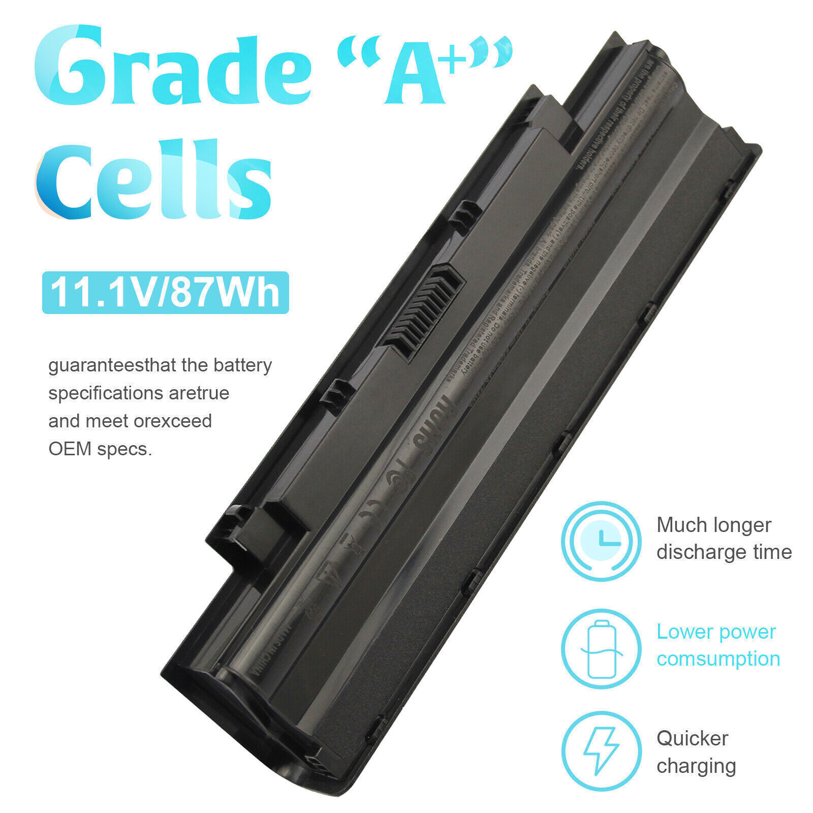 Laptop Battery For DELL Inspiron 3520 3420 M5030 N5110 N5050 N4010 N7110 J1KND