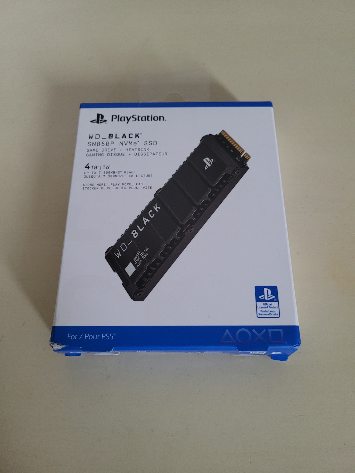 WD_BLACK 4TB SN850P NVMe SSD + Heatsink for PS5 Consoles / PC M.2 PCIe 7300MB/s