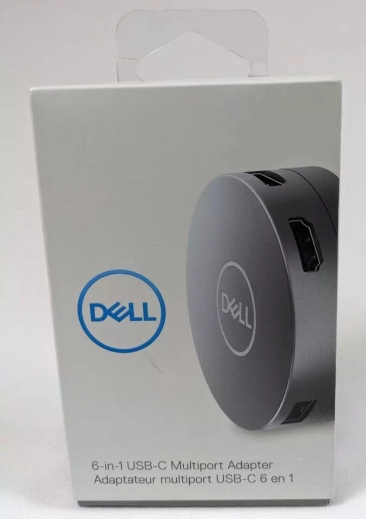 NEW Dell 6-In-1 USB-C Multiport Adapter Docking Station DA305 T3WX8