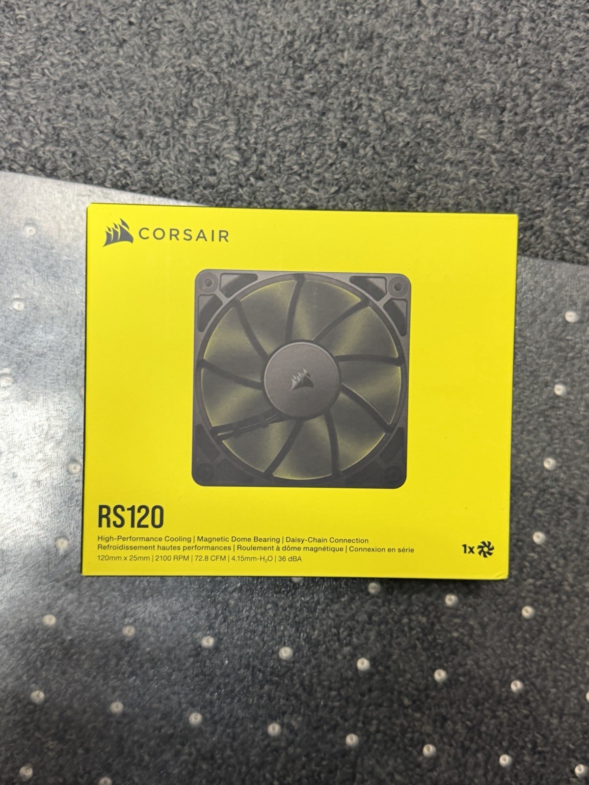 CORSAIR – RS120 120mm PWM Computer Case Fan Expansion Fan – Black