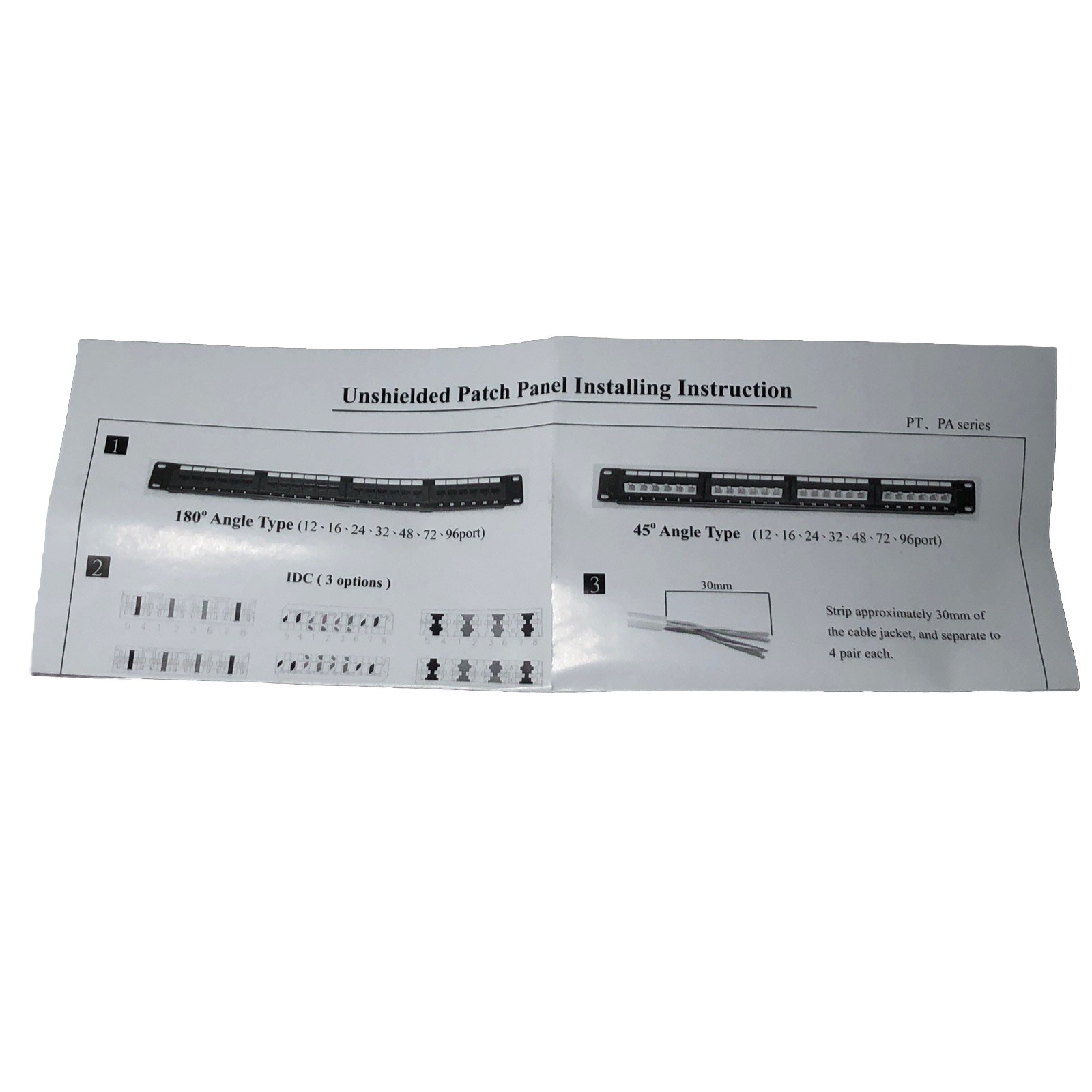 Eclipse ProsKitLan 901-006 12 Port UTP C5e Network Unshielded Patch Panel Board