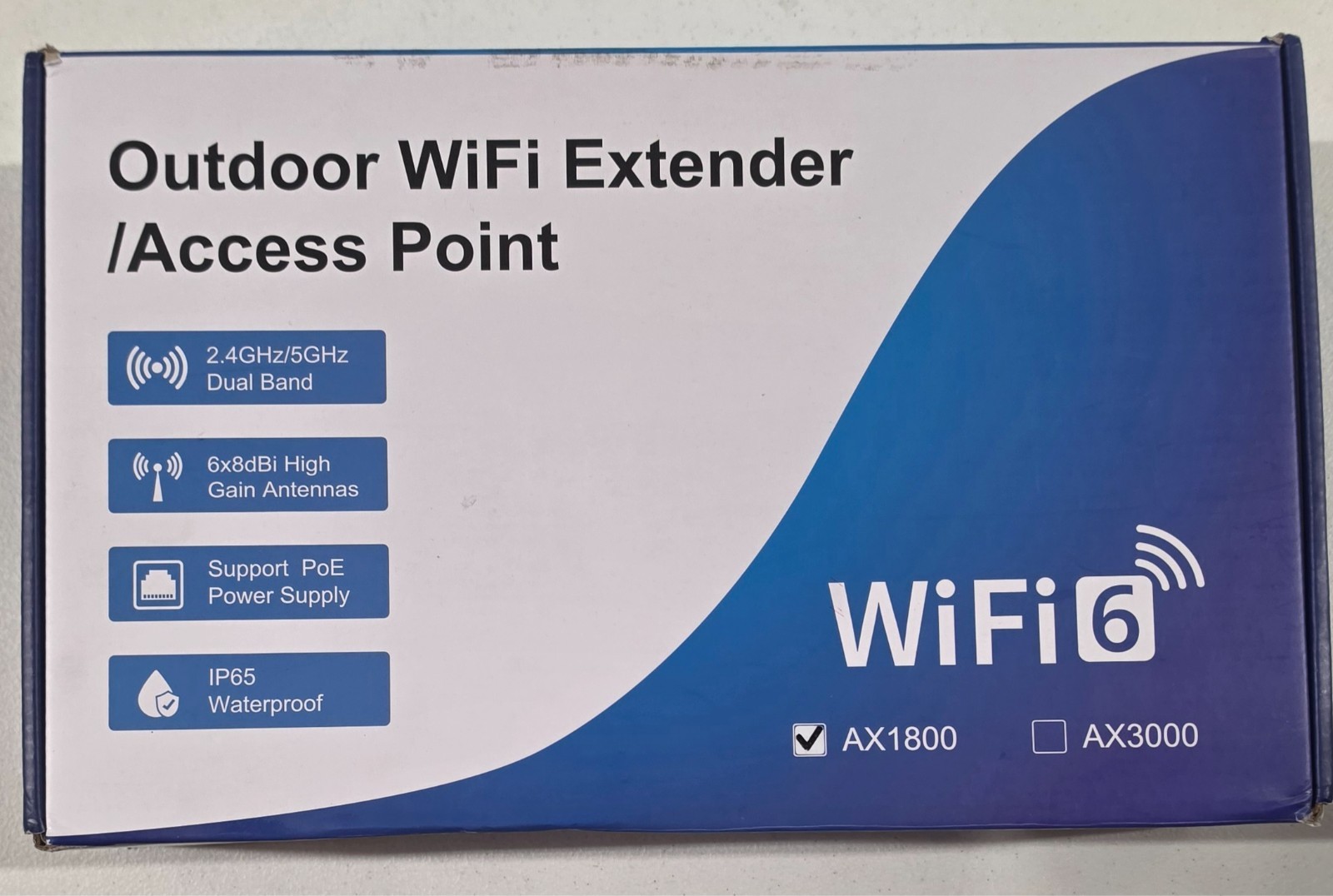 AX1800 Outdoor WiFi 6 Extender High Power Outdoor WiFi Extender Signal Booster