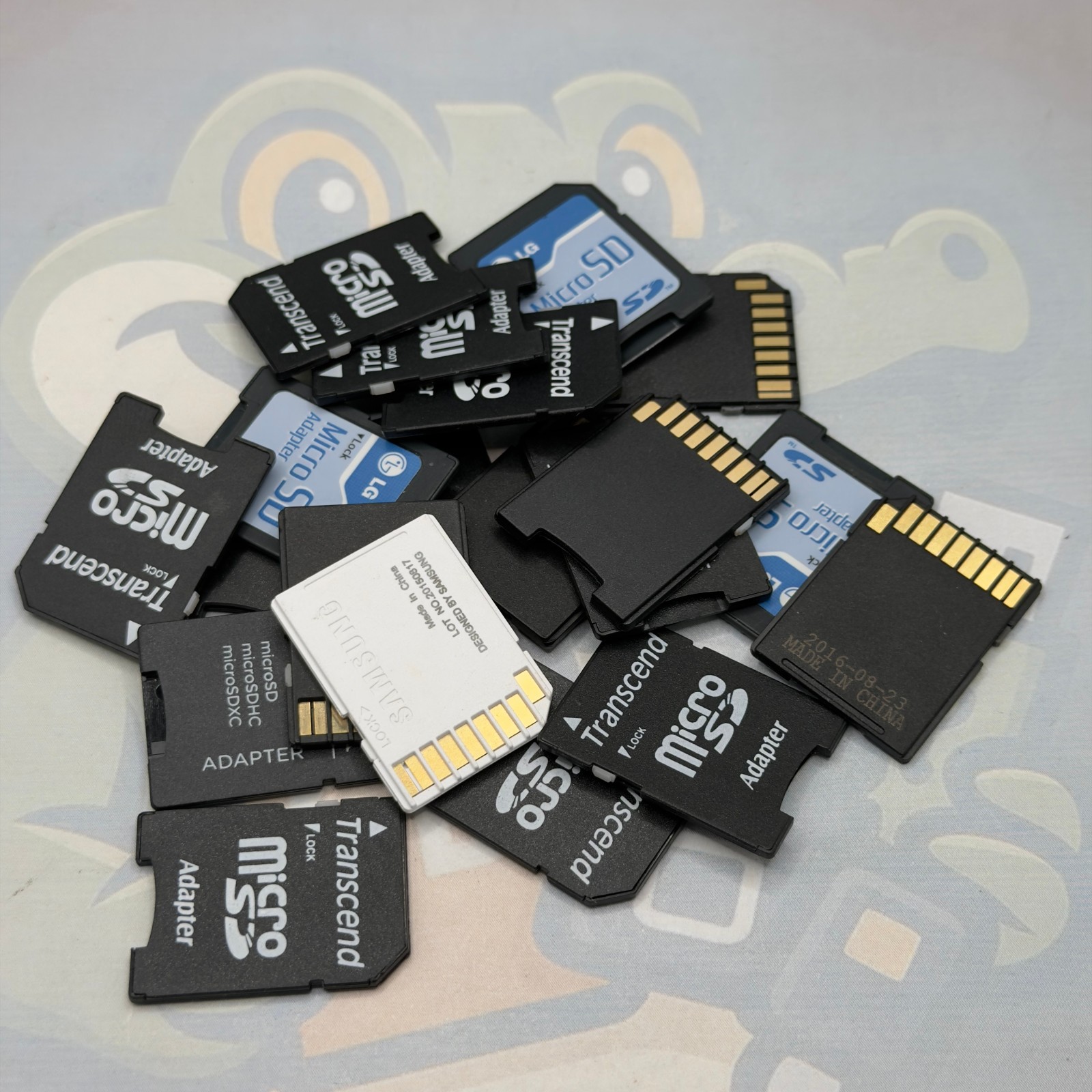 LOT of 10 MicroSD to SD Card Adapters – Various Brands – ADAPTER ONLY
