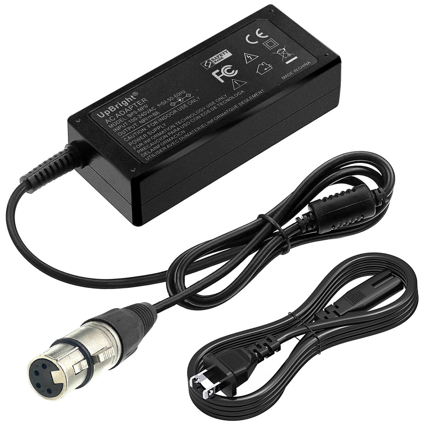 12V 4-Pin XLR Female AC DC Adapter for Panasonic AW-HS50N Compact Live Switcher