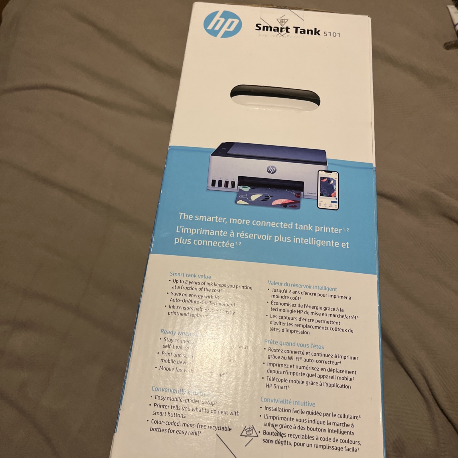 HP Smart Tank 5101 All-In-One Inkjet Printer – Wifi AirPrint. Brand New In Box