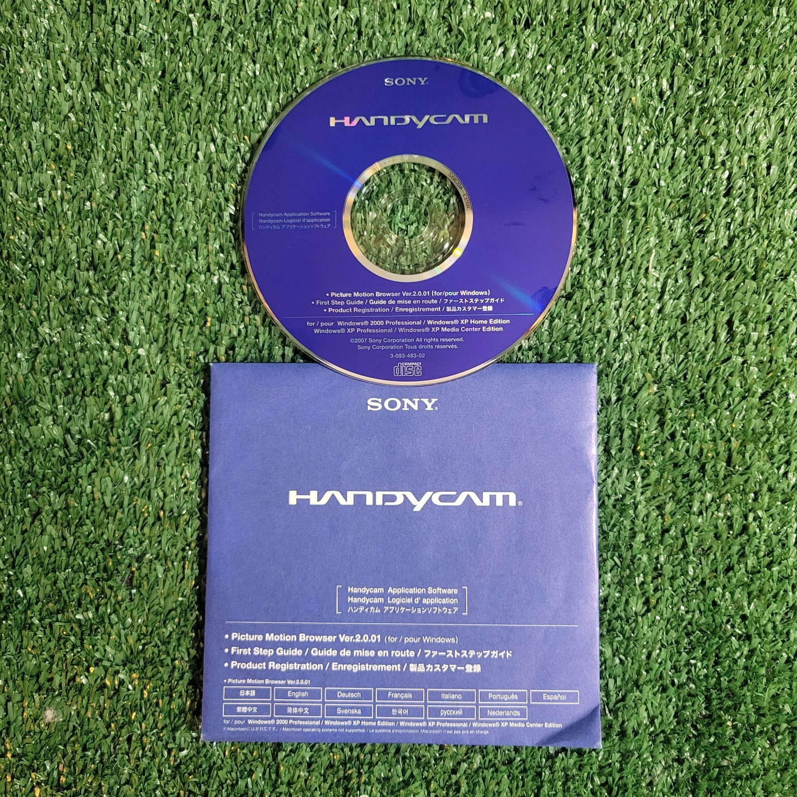 Sony Handycam Application Software Ver.2.0.01 CD-ROM 3-093-691-11 Blue Used Good