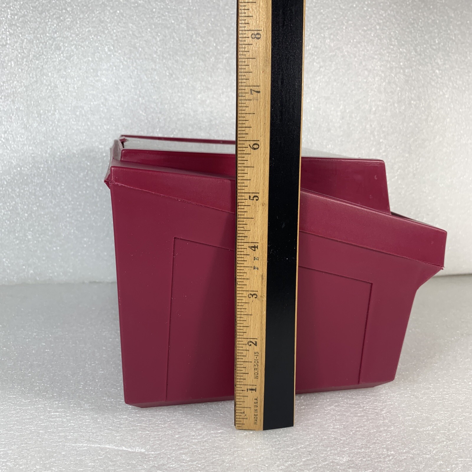 Vintage Fellowes 90111 Red Multi-Media Disk Storage Tray Floppy Holder