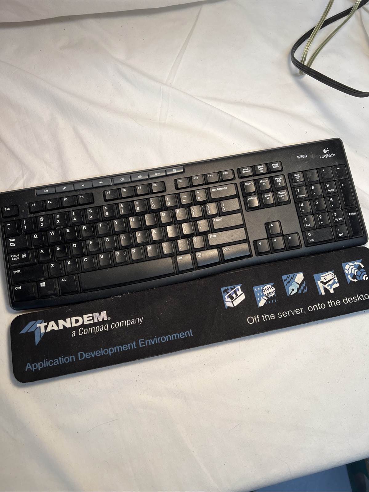 Vintage Tandem Computer Desk Pad/Wrist Pad – 1990’s branded computer history!