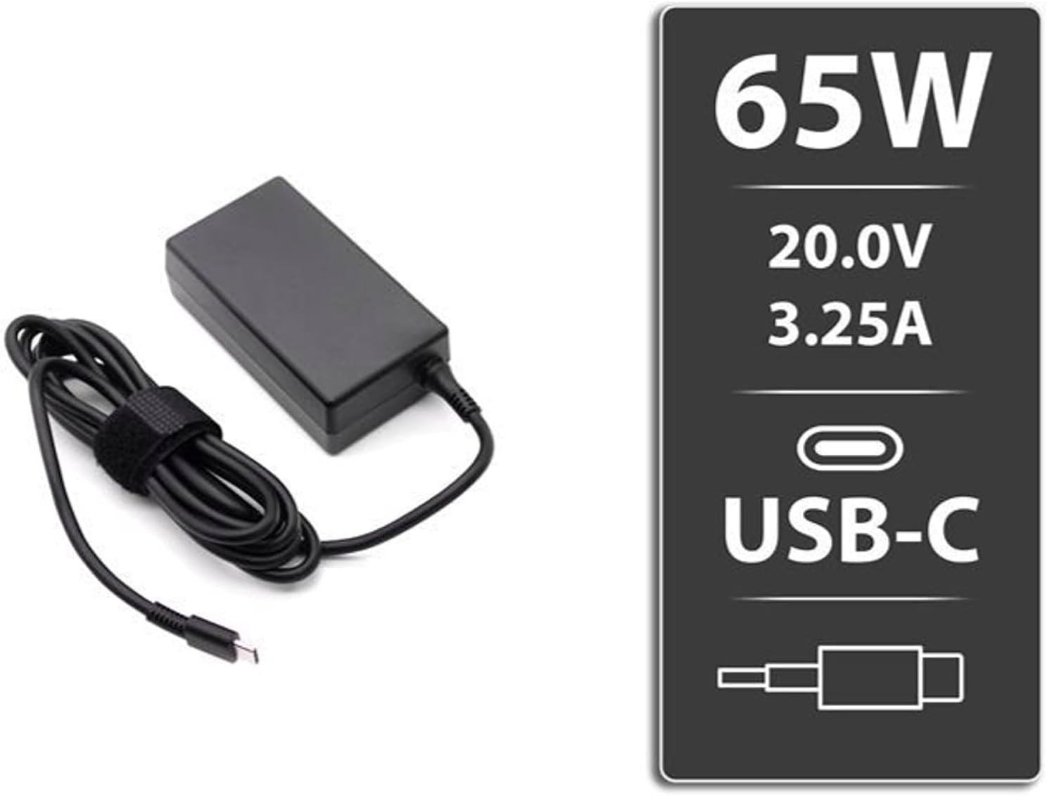 Genuine 65W USB-C Charger for HP Spectre X360, Chromebook, Envy, EliteBook x360