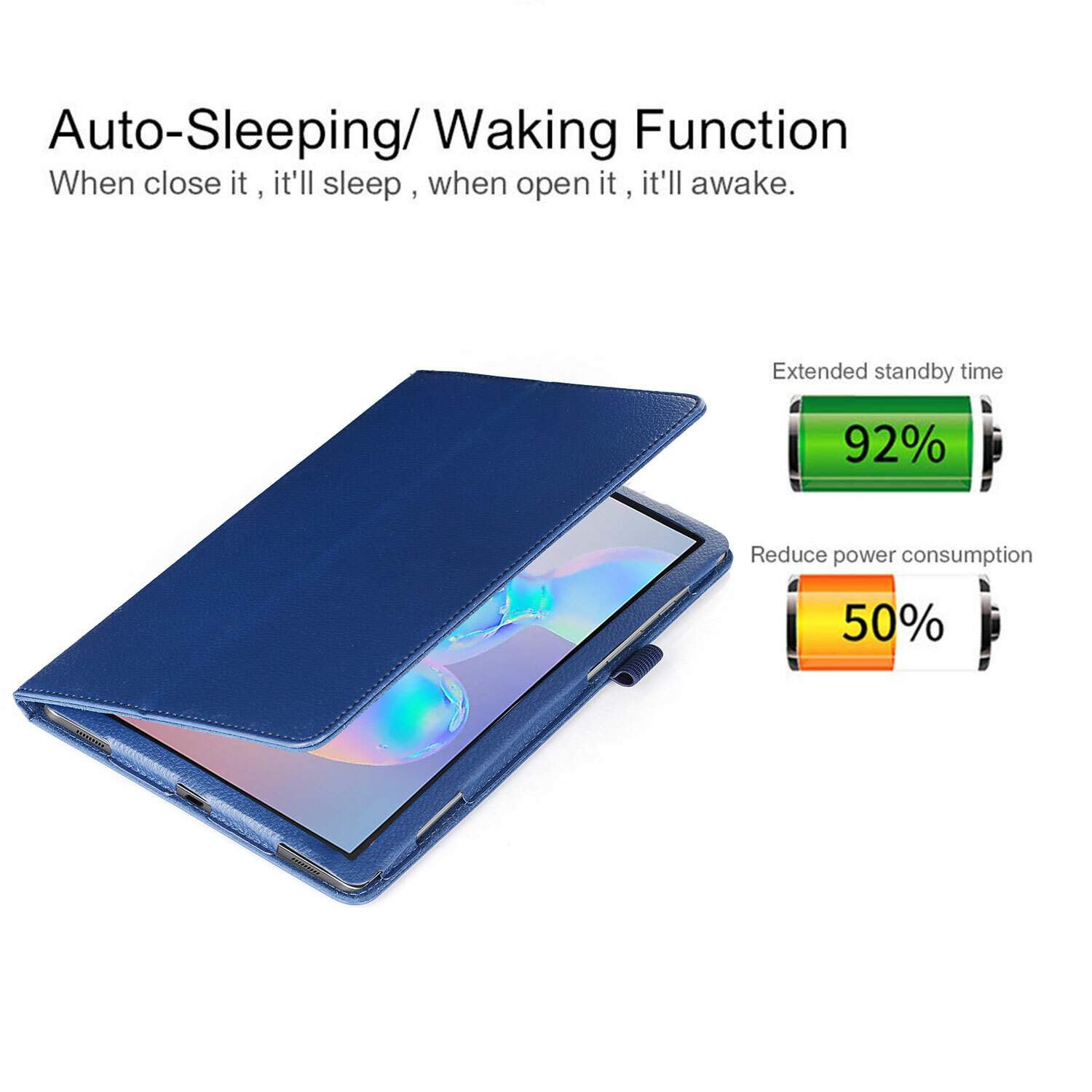 Samsung Galaxy Tab S7 FE 2021 / S7 Plus 2020 Case /12.4” Glass Screen Protector