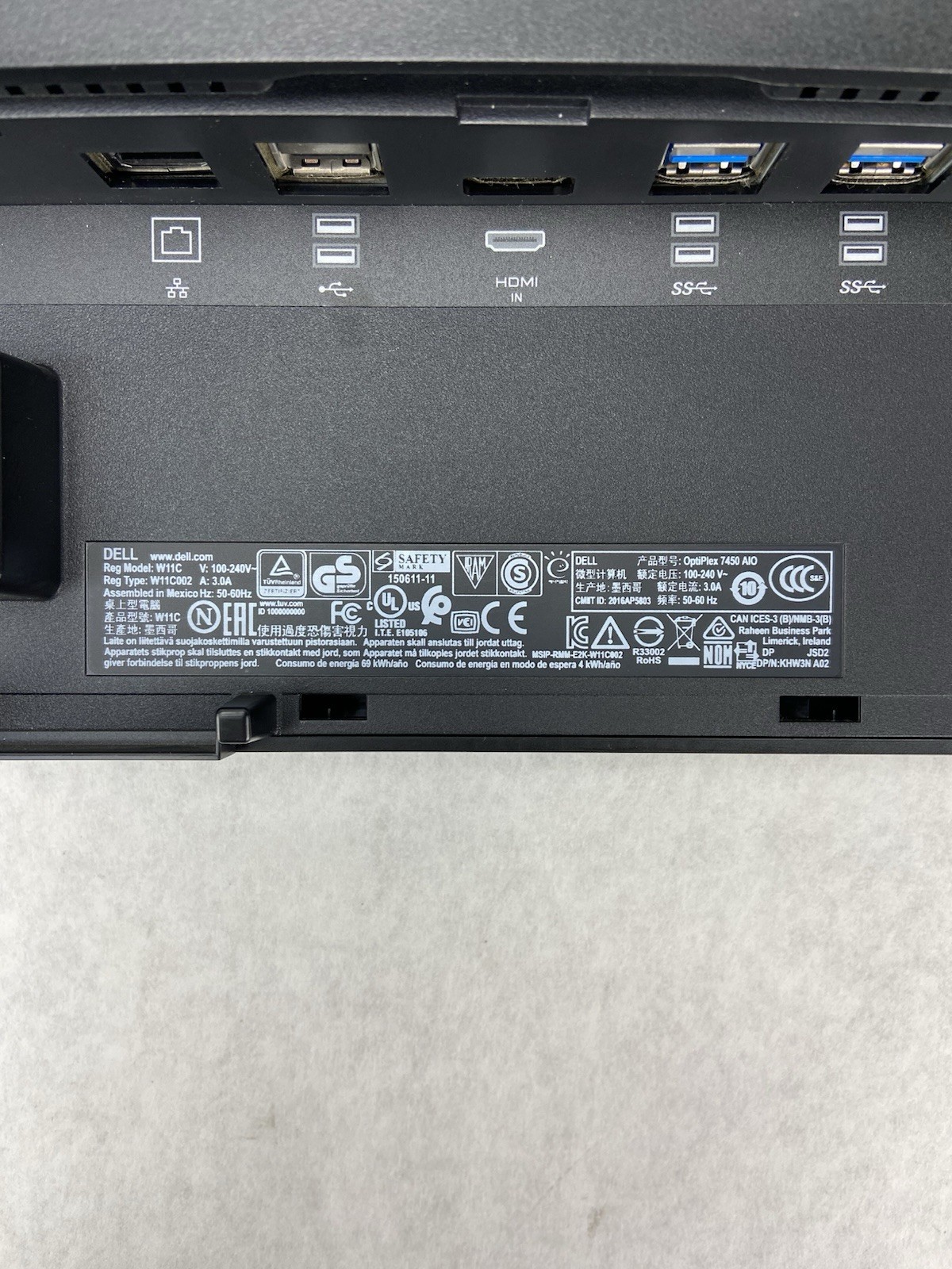 Dell Optiplex 7450 AIO Intel Core i5-6500 3.2GHz 8GB RAM No HDD No OS
