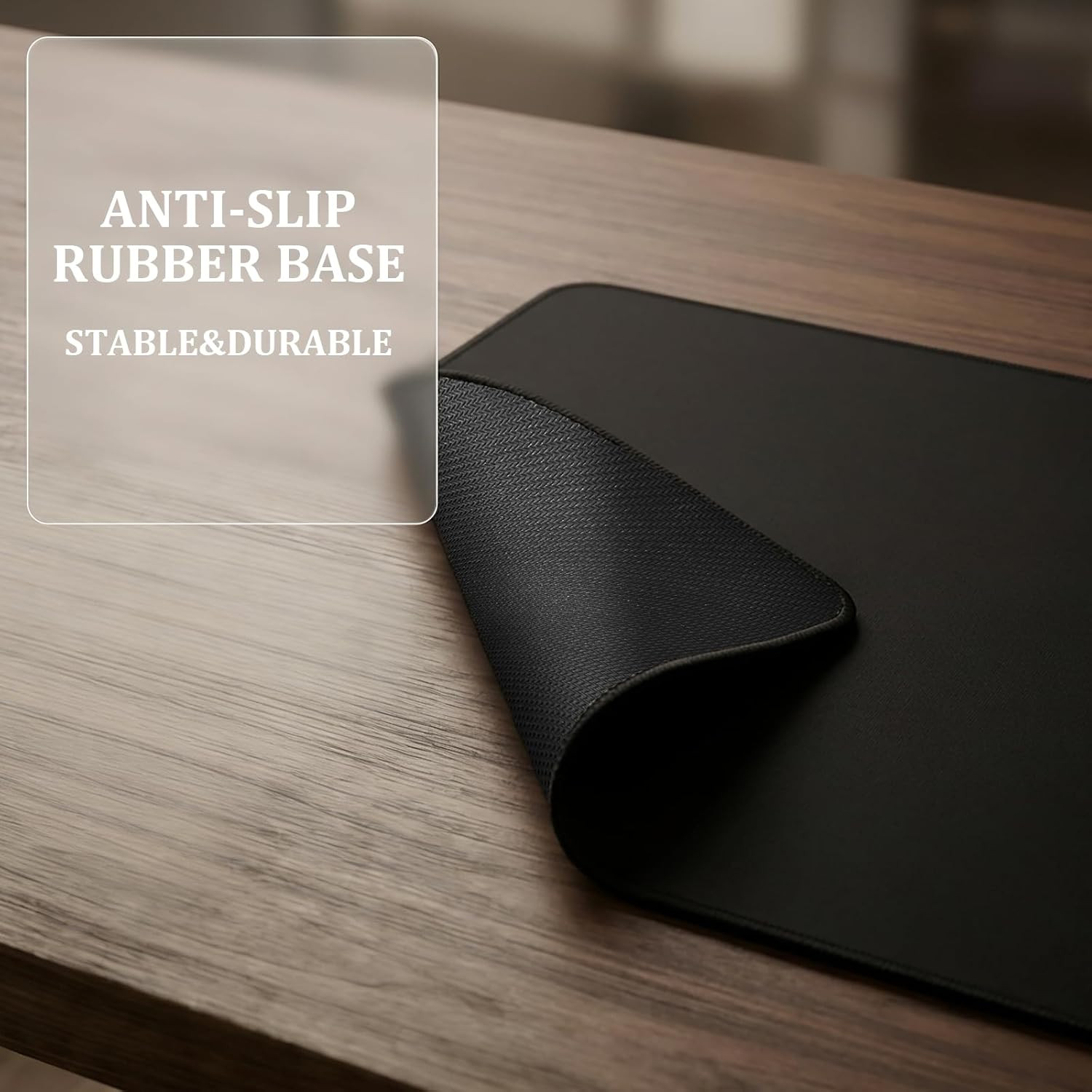 Non-Slip Rubber Base Mouse Pads with Anti-Fray Stitched Edges,9.84X11.81 in for