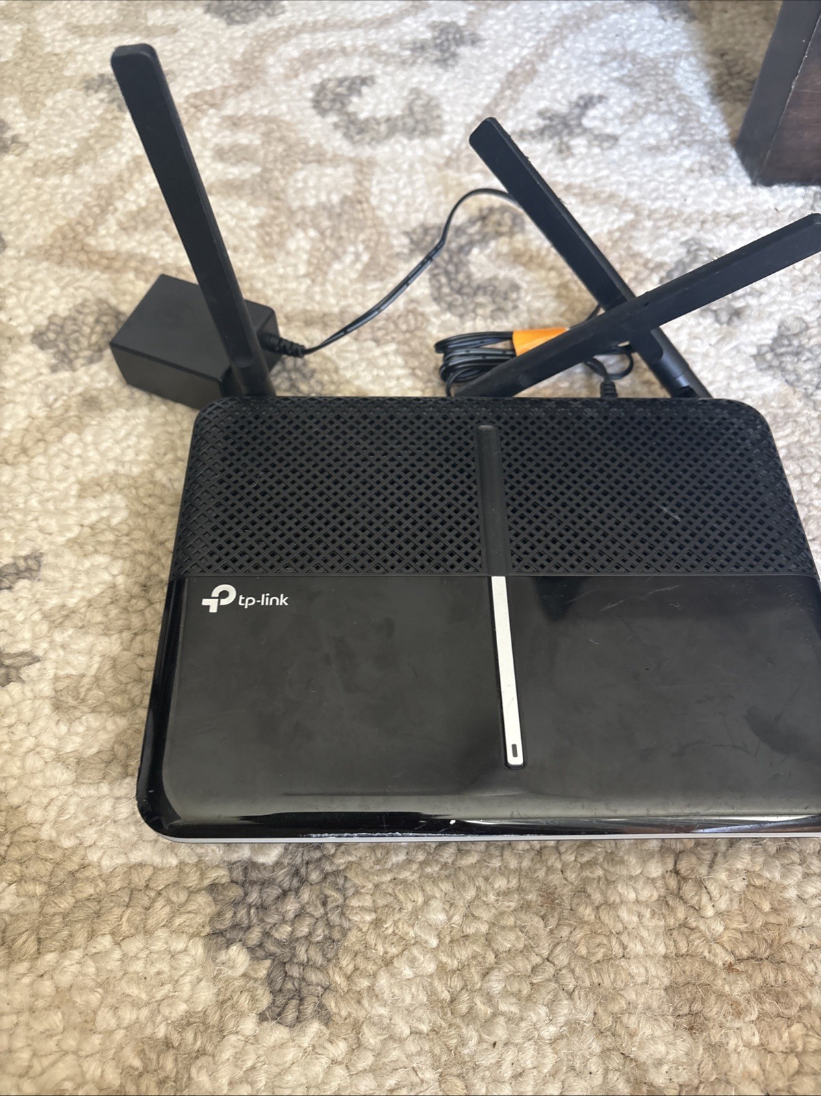 TP-Link Archer A10 AC2600 MU-MIMO Black WiFi Router with Power Adapter (Bundle)