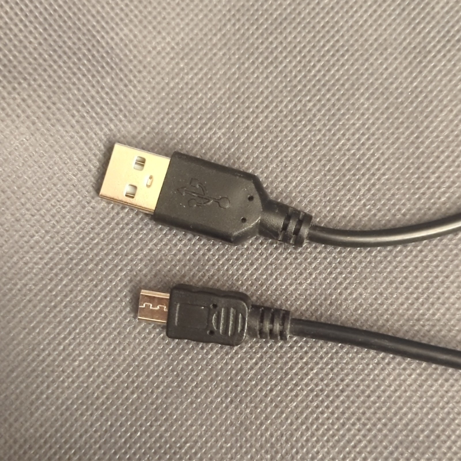 Black USB-A to Micro-USB Charging/Data Round Cable, Less Than 10ft