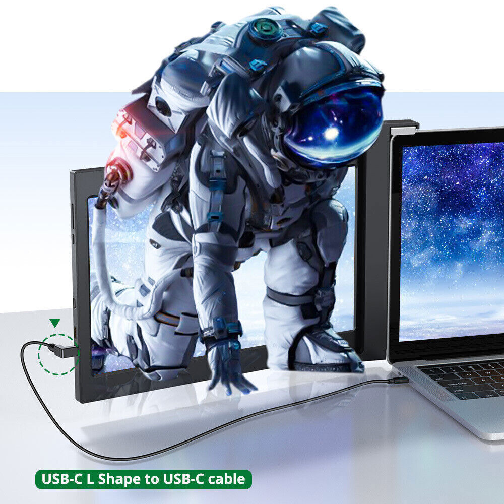 11.6” Triple Portable Monitor Laptop Monitor Extender Dual Screen FHD HDMI USBC