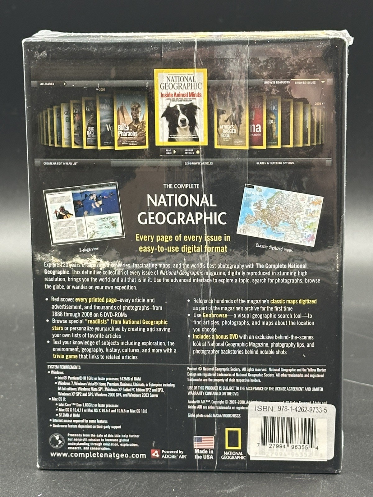 THE COMPLETE NATIONAL GEOGRAPHIC 6 DVD/CD ROM SET NEW SEALED EVERY ISSUE 1888
