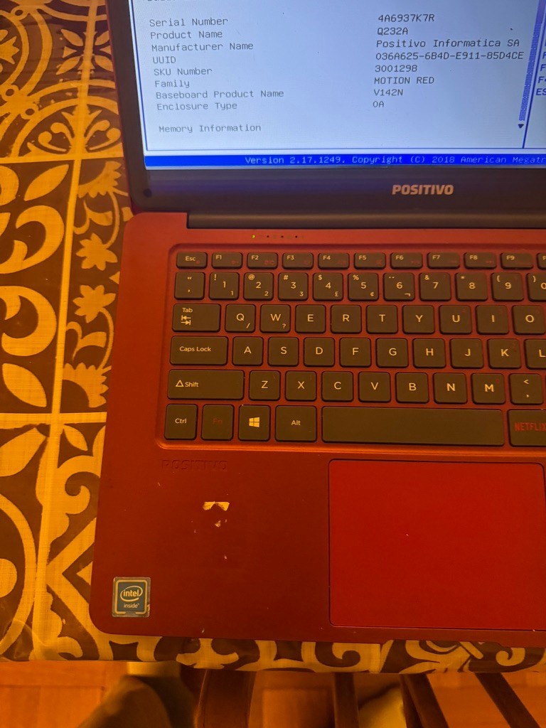 Positivo Motion Red V142N Laptop Intel Atom x5-Z8350 2GB RAM 32GB eMMC READ