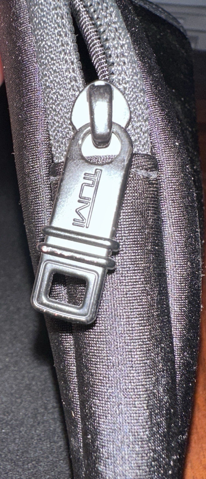 TUMI 16” Black Neoprene Zip Closure Laptop Case