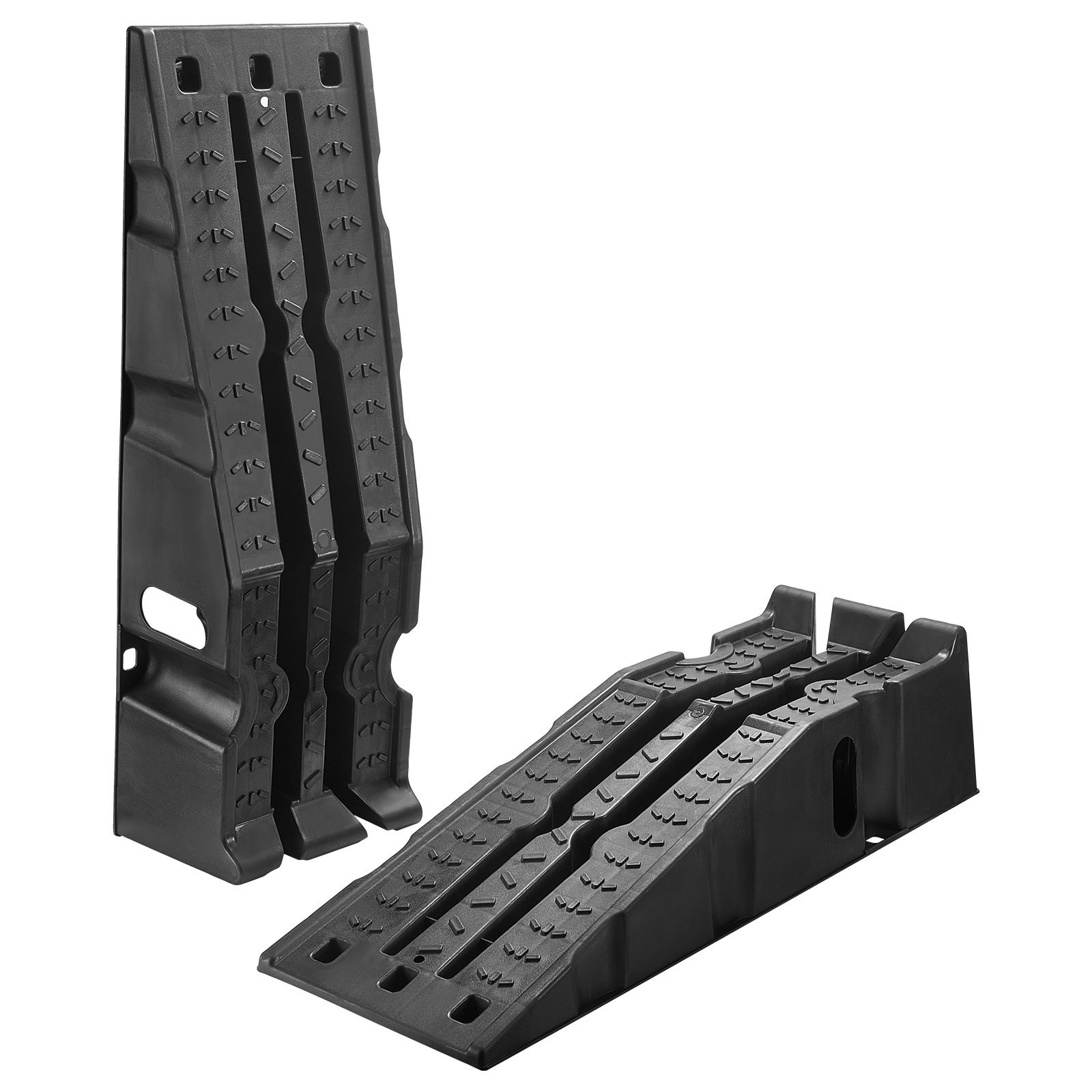 Car Ramps, 2 PCS 16000 lbs GVW Capacity, 6.7 in Lift Height, Portable High Profi