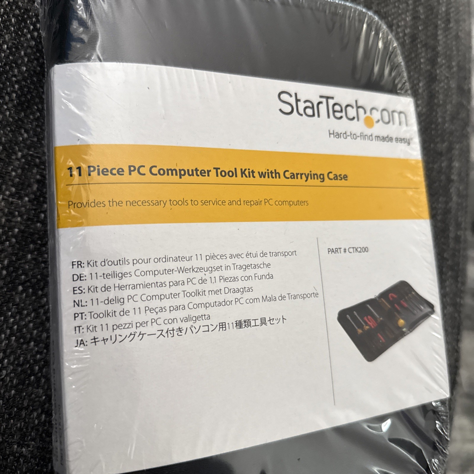 StarTech.com 11 Piece Computer Tool Kit – PC Repair Tool Kit with Zippered Vinyl