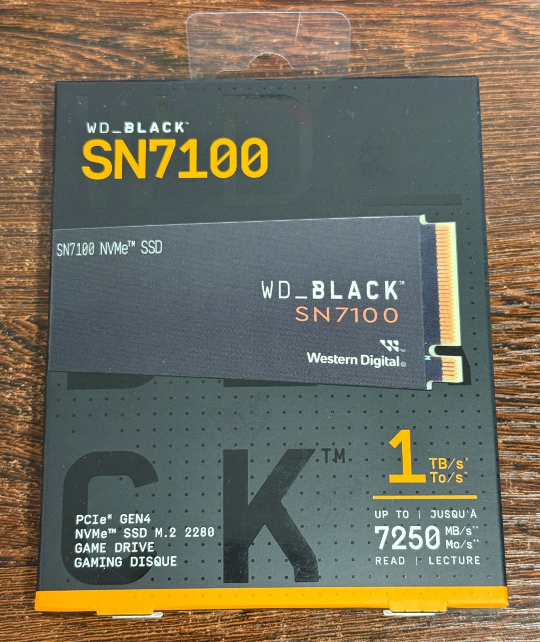New WD_BLACK SN7100 NVMe SSD 1TB PCIe GEN4 M.2 2280 Game Drive – Sealed in Box