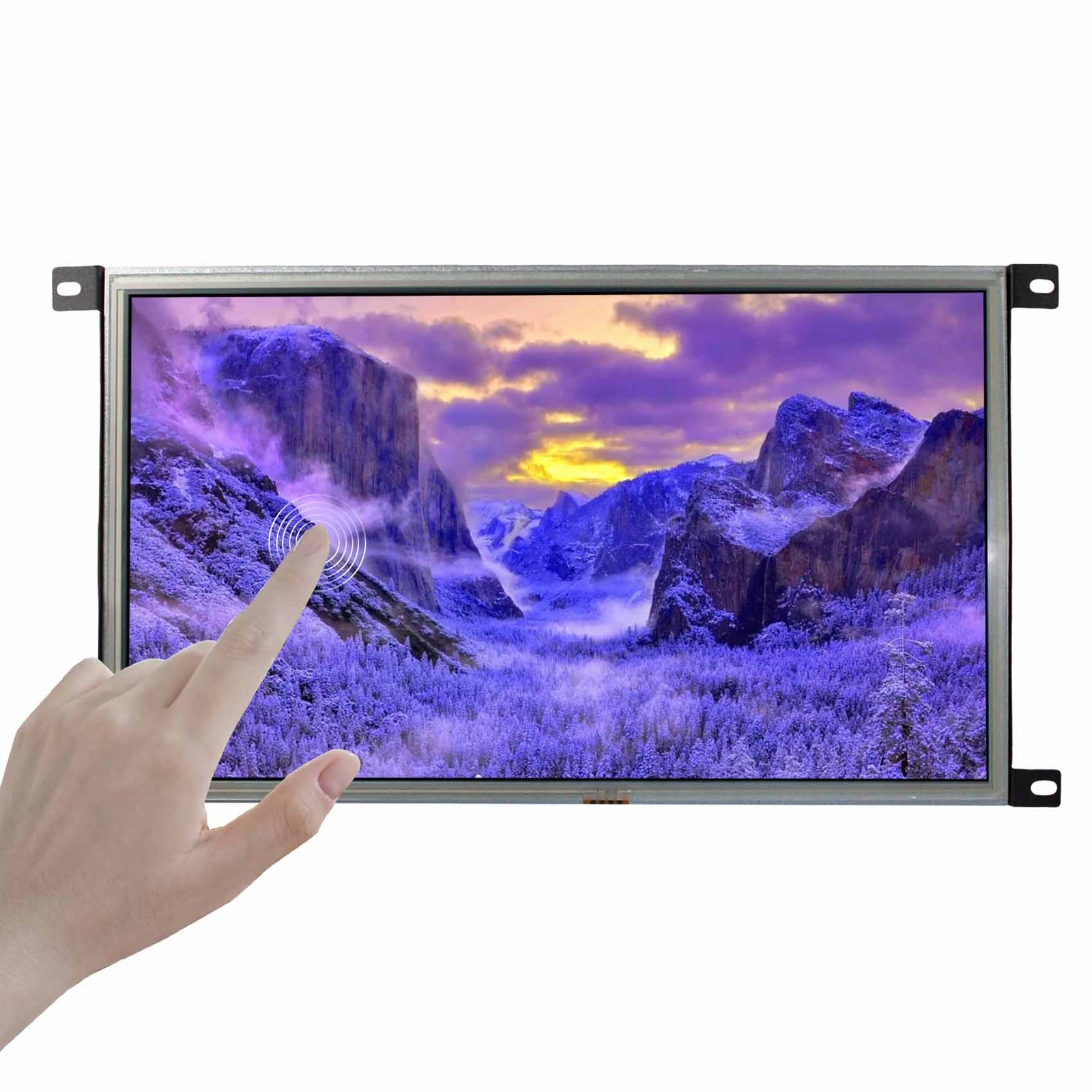 15.6inch 1920×1080 1000nit Outdoor Resistive Touch LCD Screen HD DVI VGA Port