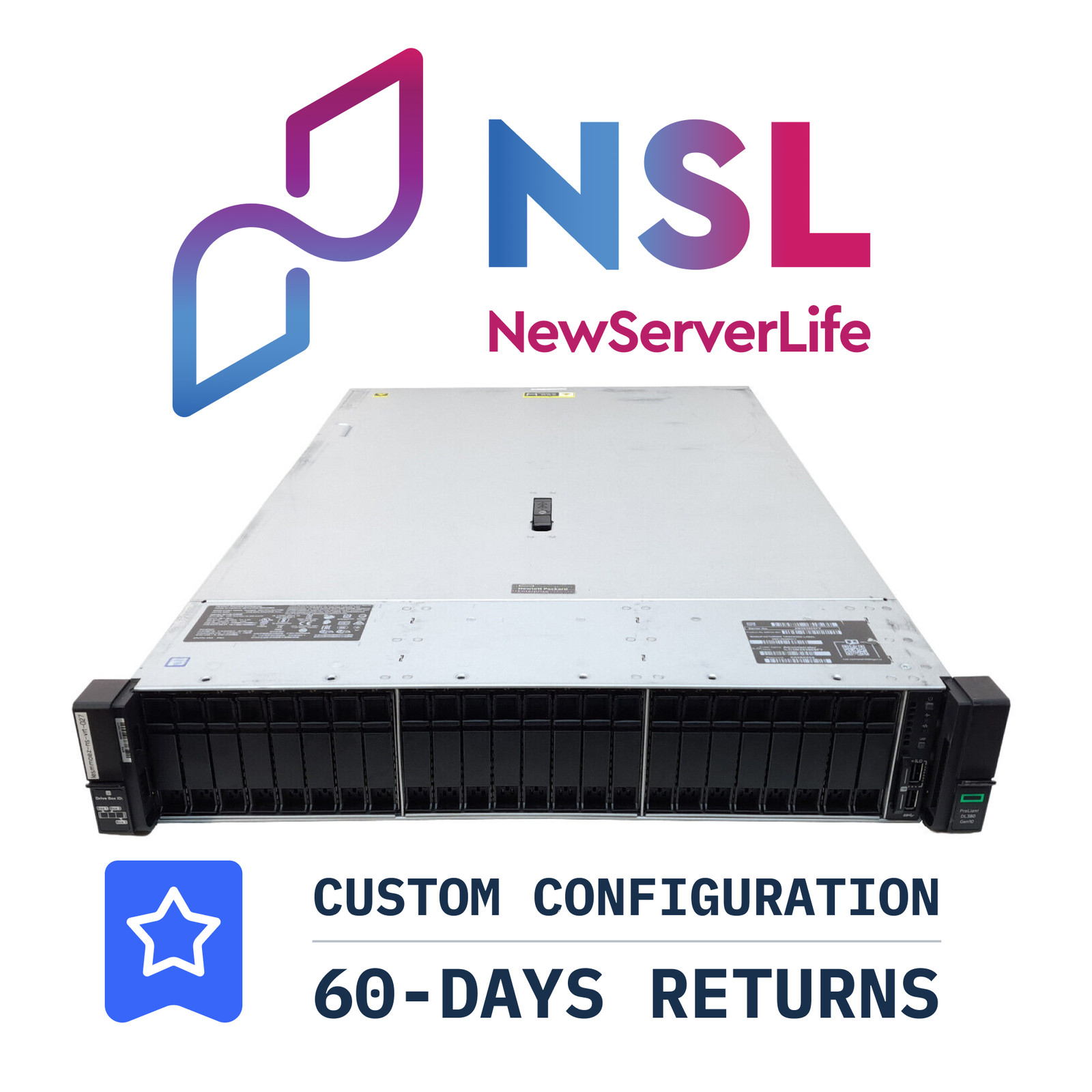 HP ProLiant DL380 Gen10 24SFF 2x Gold 6130 2.1GHz =32 Cores 64GB P408i-a 4xRJ45