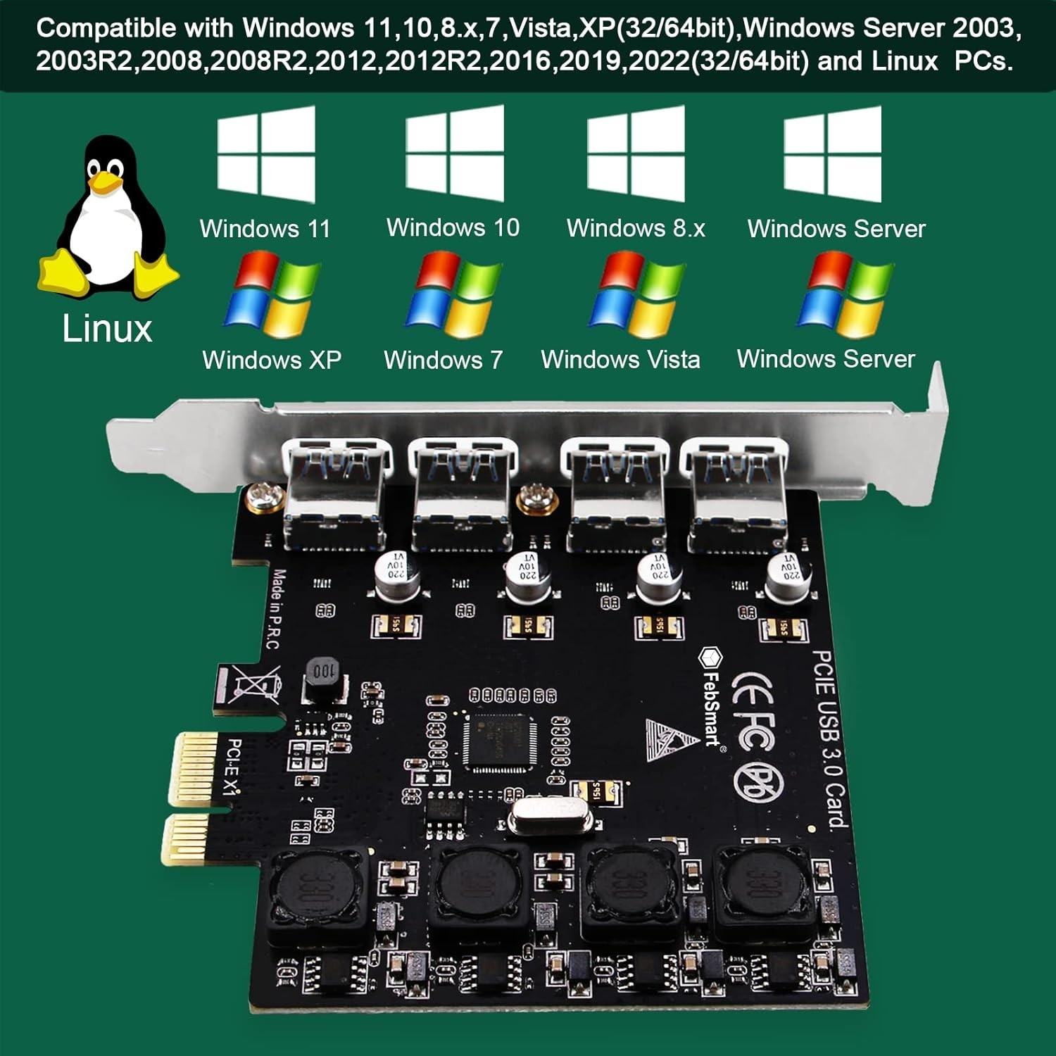 PCI Express USB 3.0 Card – No Additional Power Needed