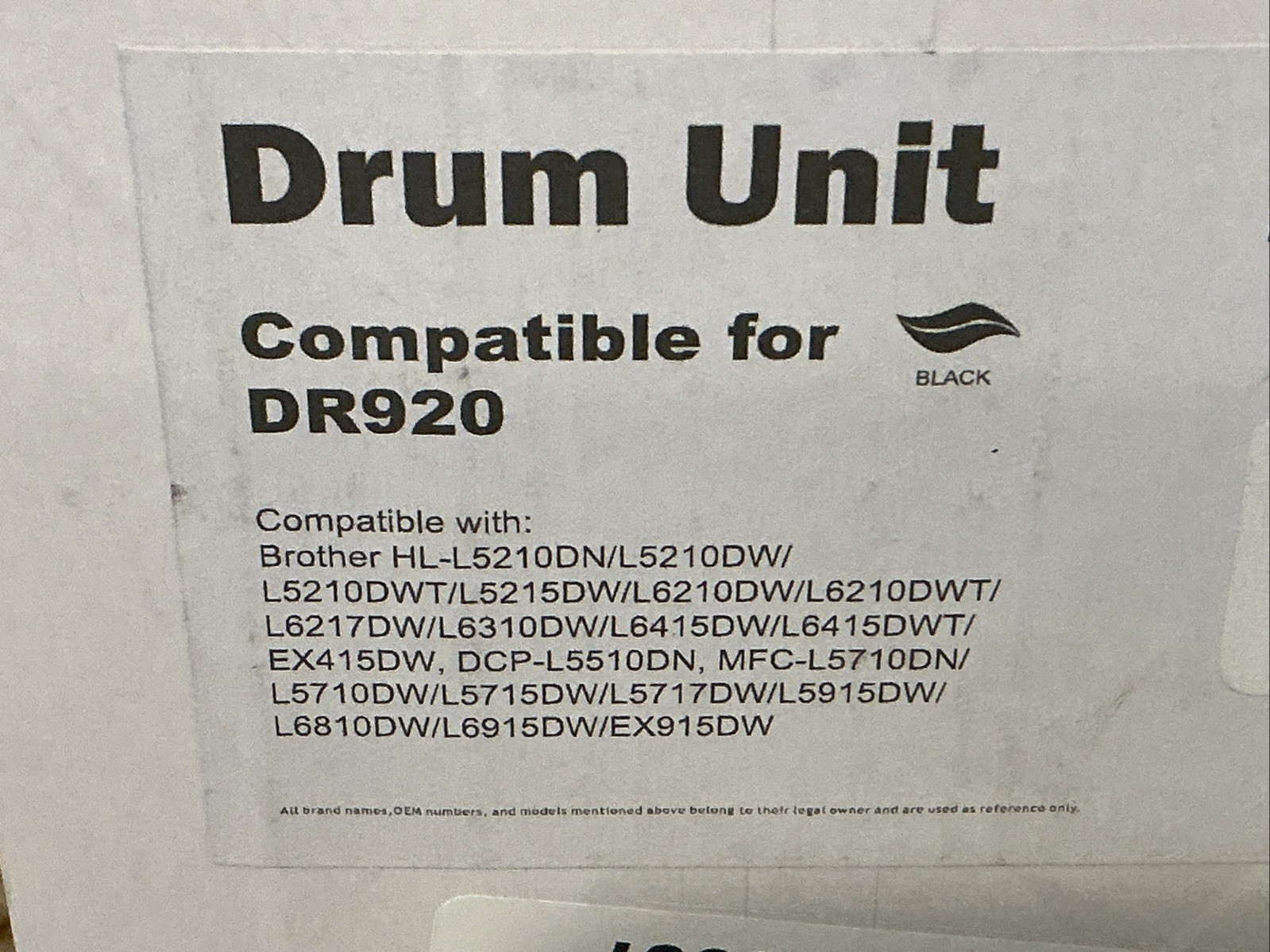 2PK DR920 Drum Units for TN920 Brother HL-L5210DW HL-EX415DW MFC-L5710DW