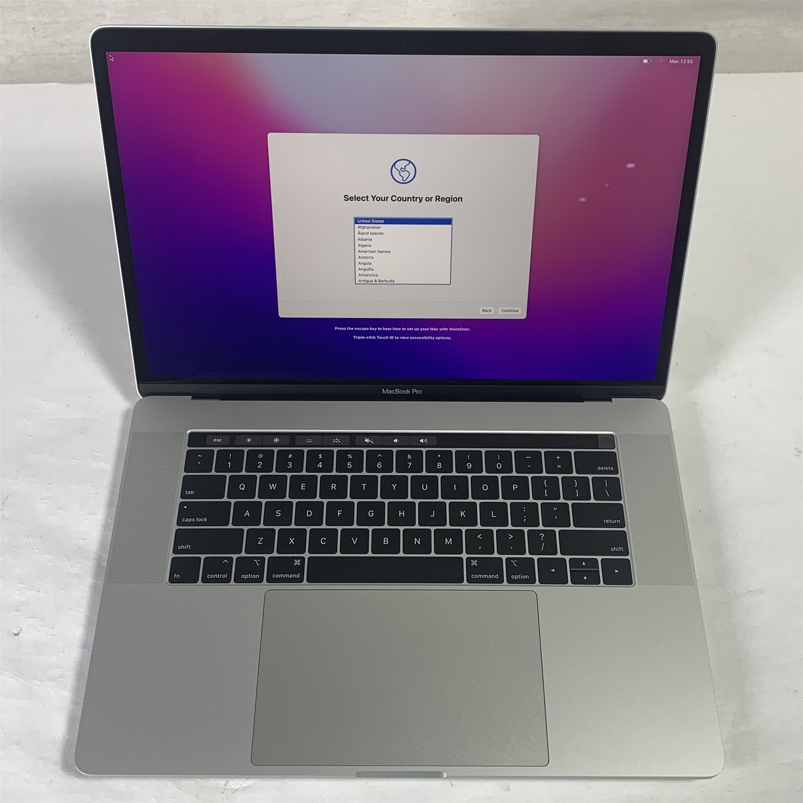 Apple MacBook Pro A1990 15″ 2019 Laptop Oct Core i9-9980HK 2.4GHz 32GB 1TB SSD