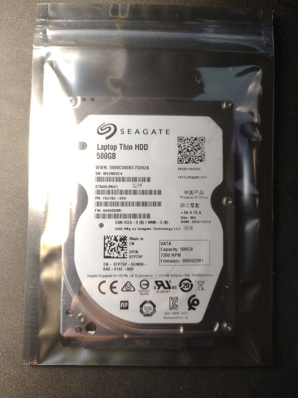 Seagate Laptop Thin HDD 500gb ST500LM021