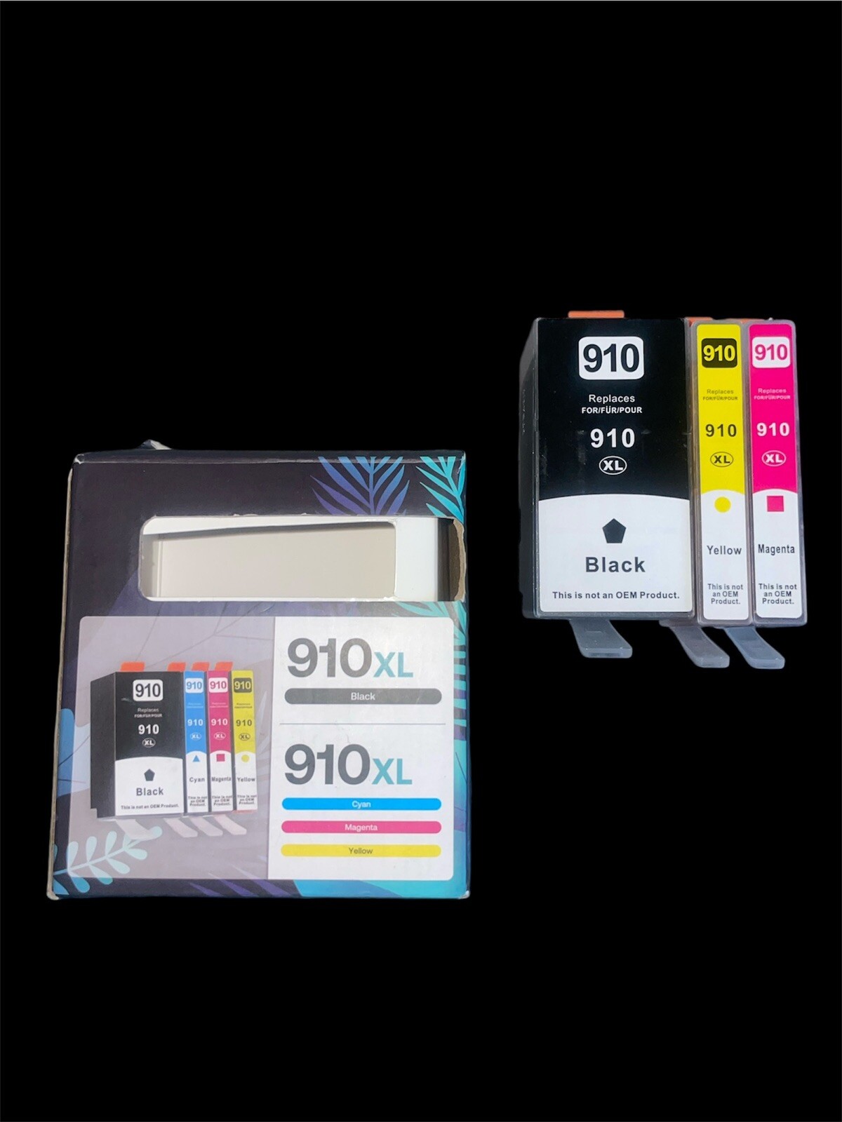 910 XL Ink Cartridge (1 Black, 1, Yellow, 1 Magenta) New