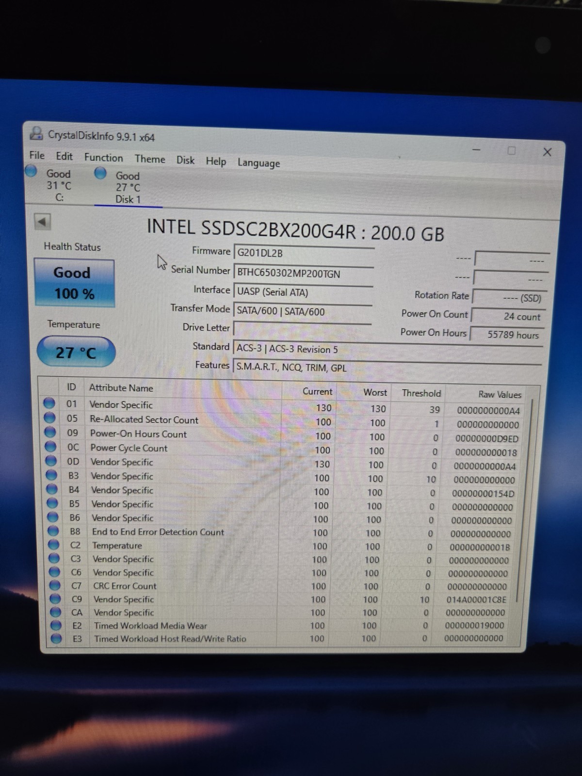 Intel SSD DC S3610 200GB 2.5″ SATA III Internal SSD SSDSC2BX200G4R