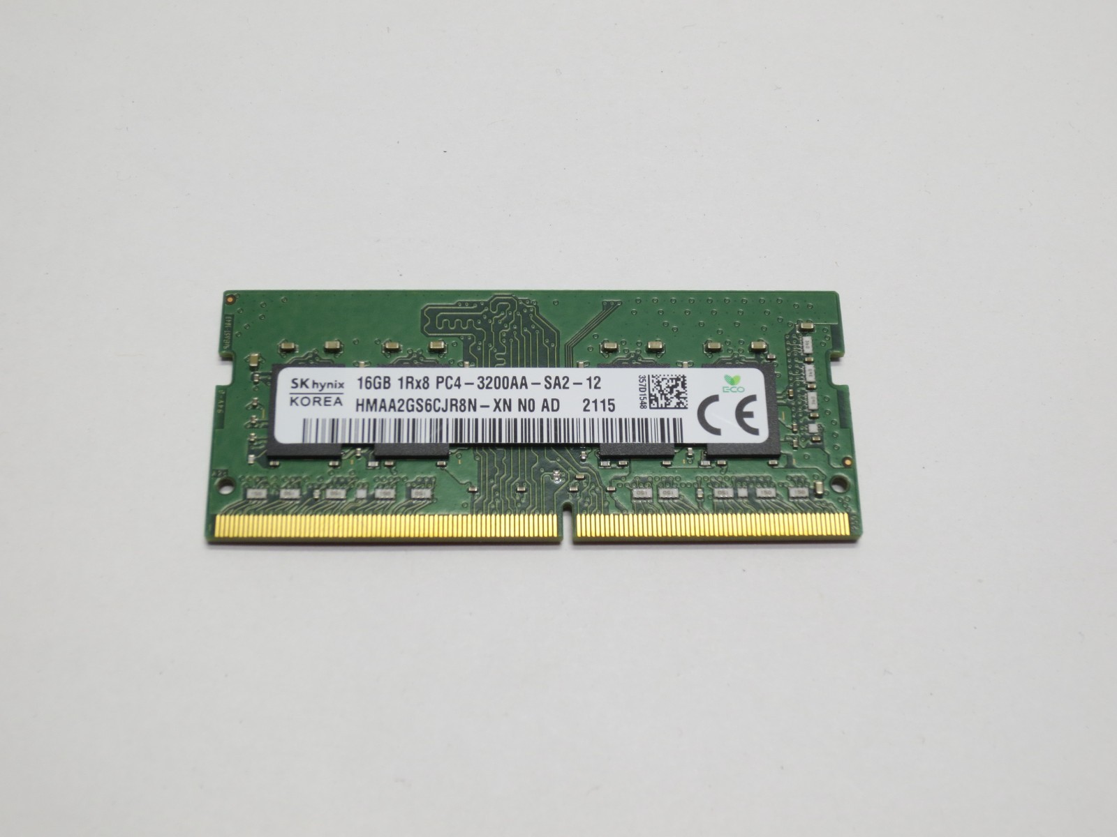 SK Hynix Dell HP Lenovo 16GB 1RX8 PC4-3200AA SODIMM Memory RAM, HMAA2GS6CJR8N-XN