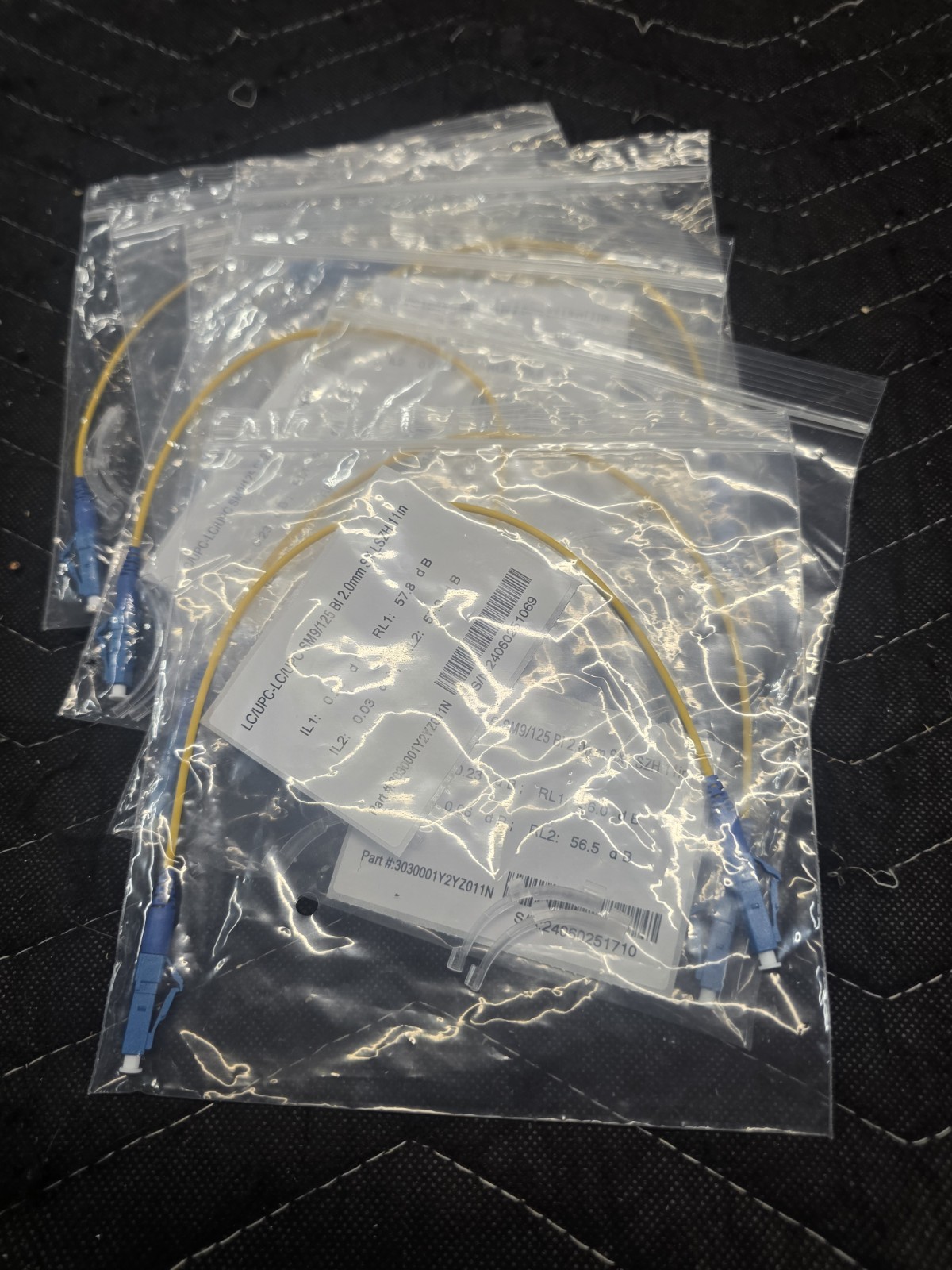 7) 11in LC/UPC-LC/UPC SM9/125 2.0mm SX LSZH PATCH CABLE