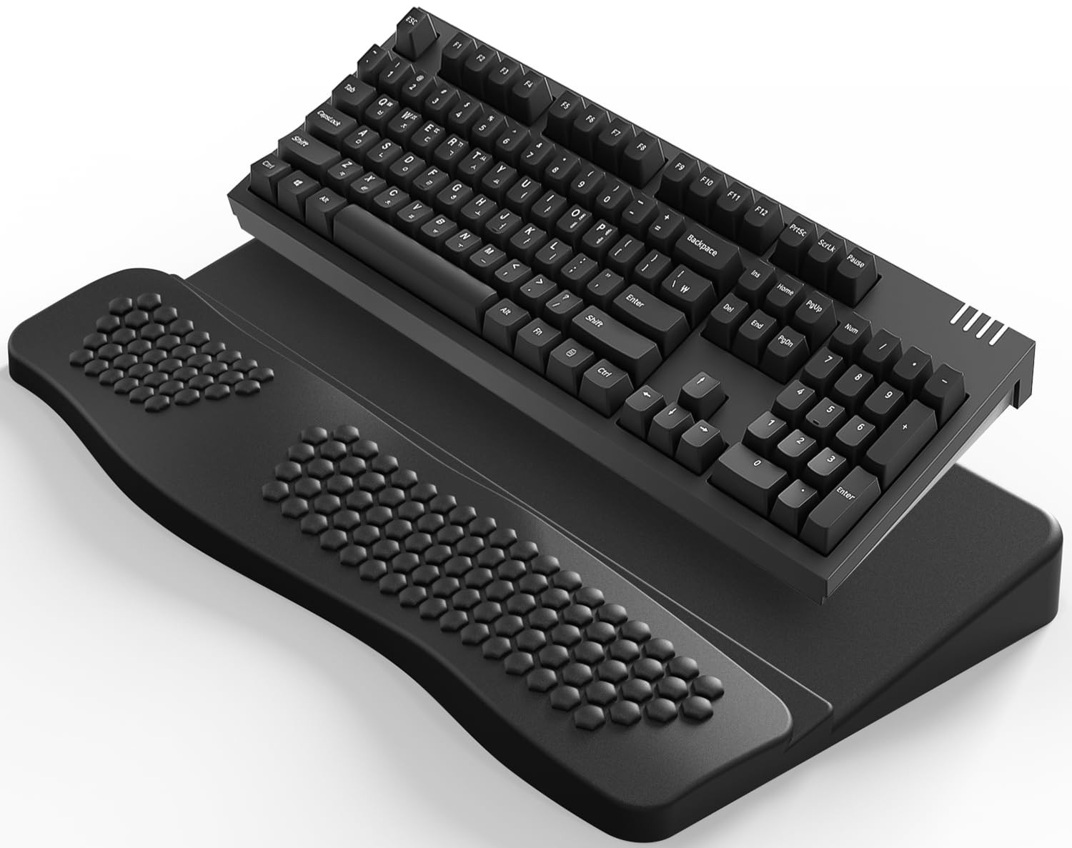Black Ergonomic Computer Keyboard Stand With Wrist Rest Base 17.13×9.5 In