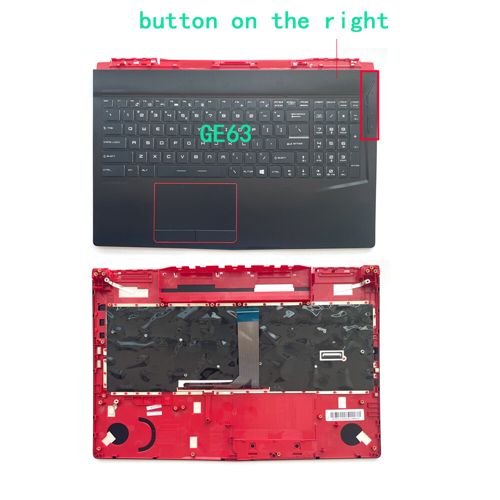 New for MSI GE63 GP63 GL63 MS-16P4 MS-16P5 8RD 8RC 8RE Palmrest Keyboard Cover