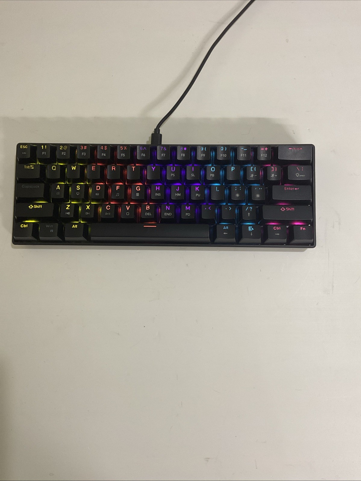 Multi-Color Illuminated Mini Keyboard