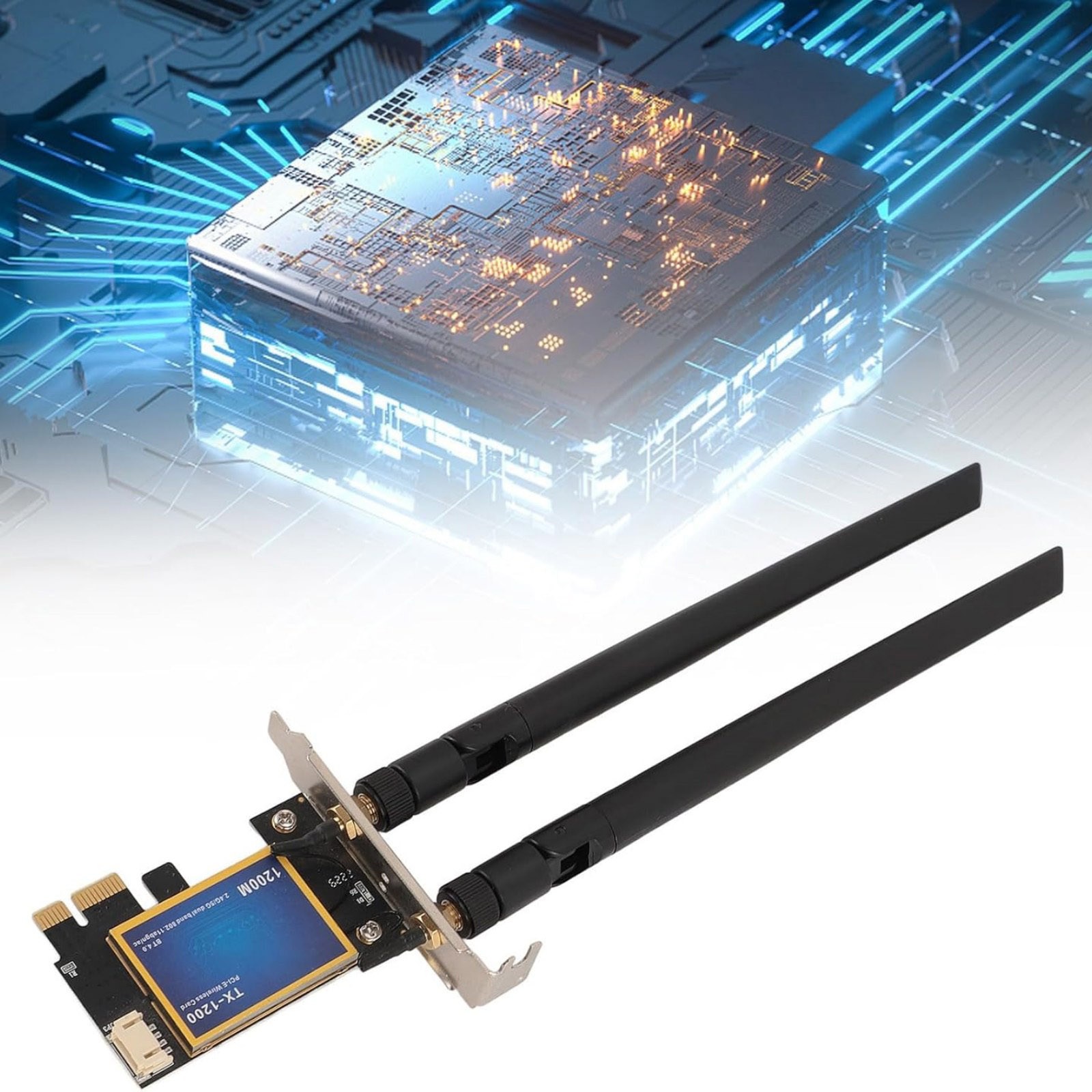 Wireless Network Bluetooth 4.0 Card With 2.4G 300mbps And 5G 867mbps Speeds