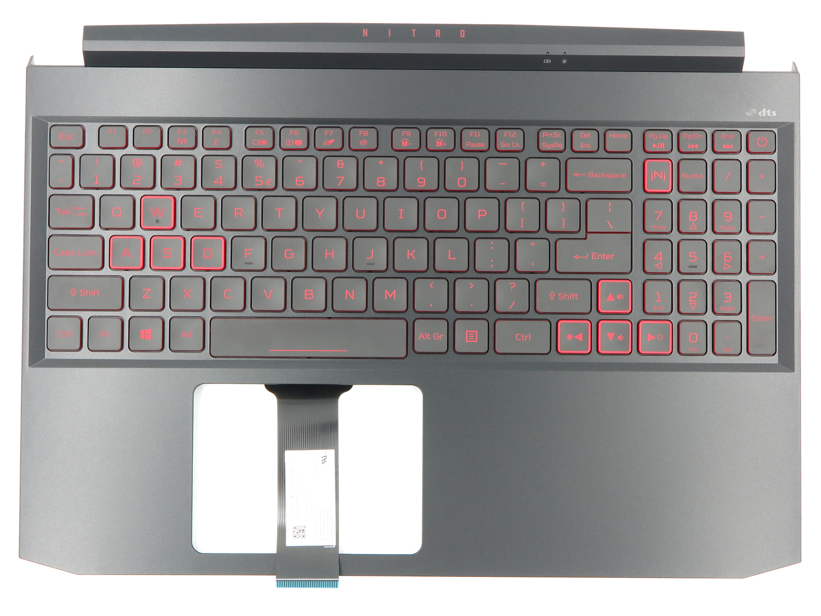 FOR ACER Nitro 5 AN515-55 Palmrest Backlit Keyboard BLACK GTX1650