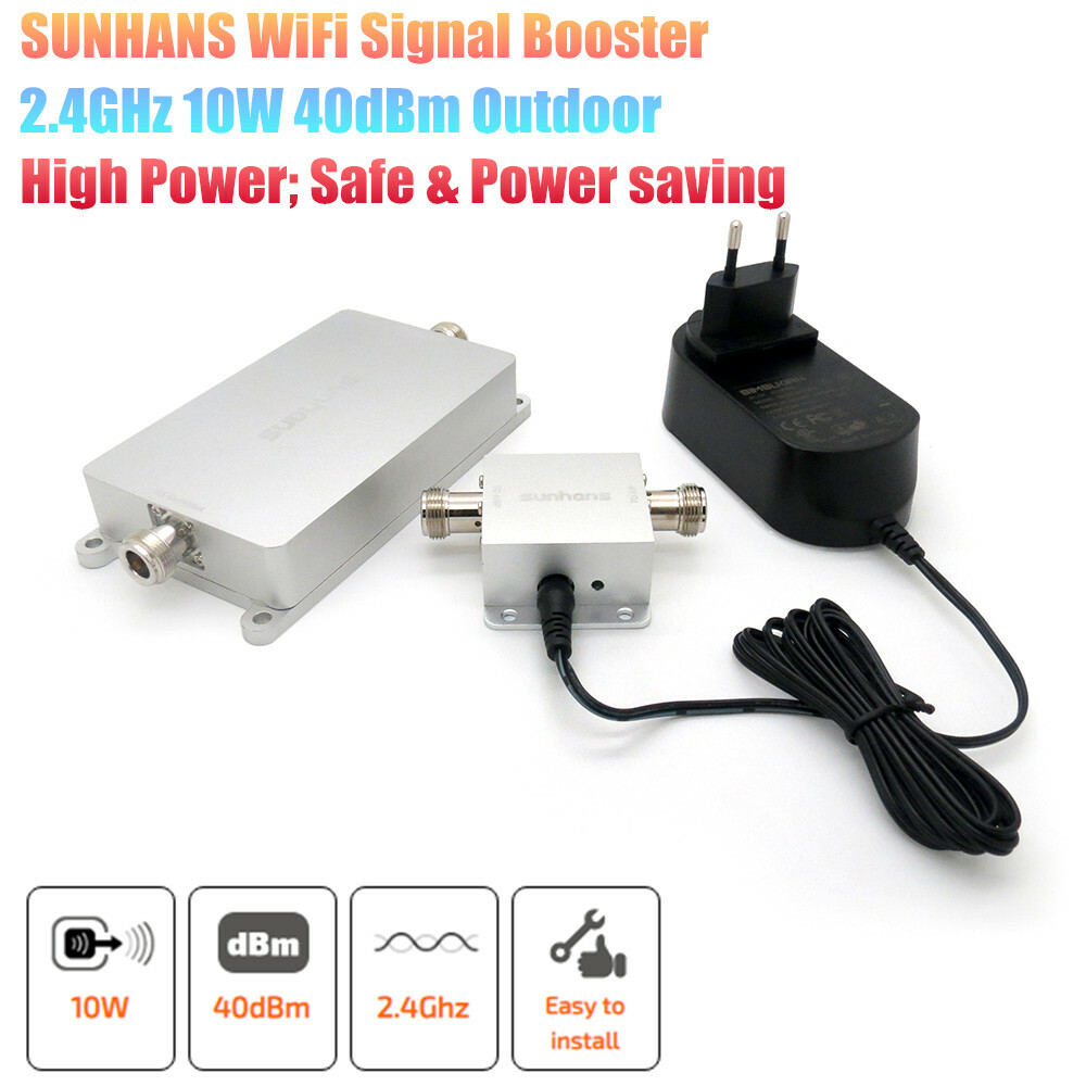 Sunhans 2.4Ghz 10W 40dBm Outdoor WiFi Signal Booster Wireless Amplifier Repeater