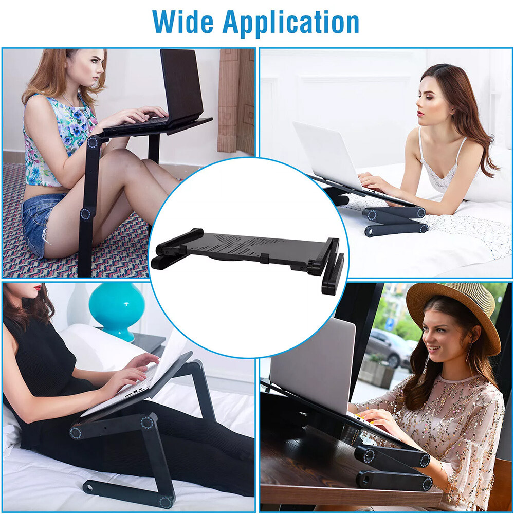 360° Adjustable Laptop Table Stand Lap Sofa Bed Tray Computer Notebook Desk New