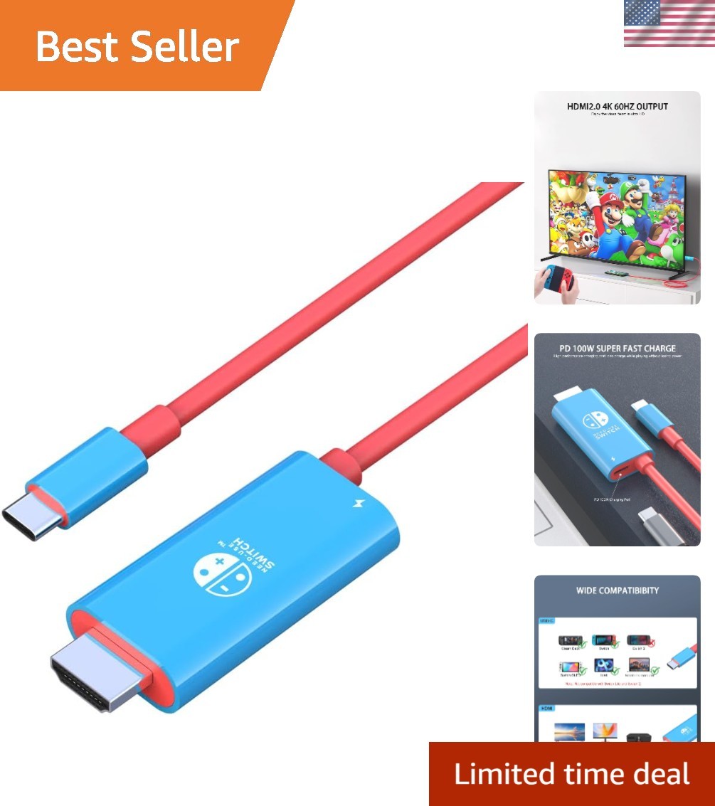 Versatile 4K 60Hz USB C to HDMI – Dual Function Cable for Gaming & Streaming