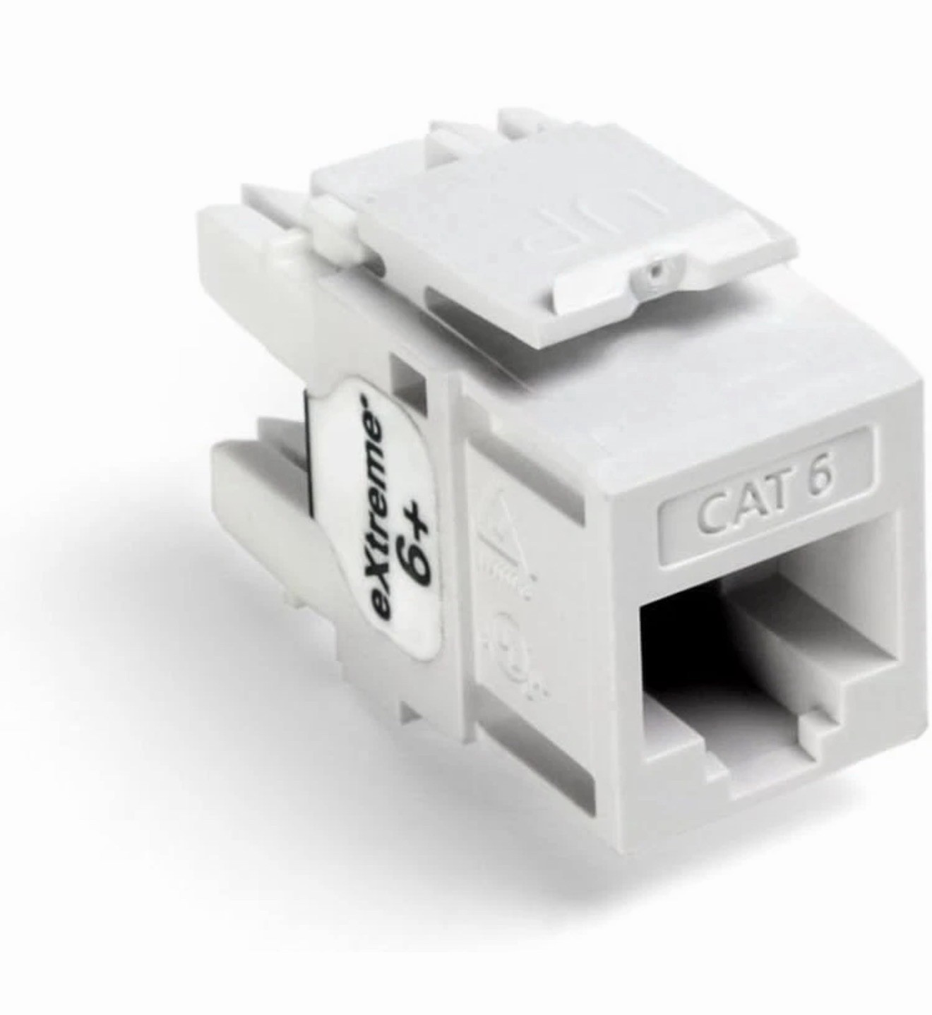 Leviton 61110-RW6 Extreme 6+ QuickPort Connector, CAT 6, White