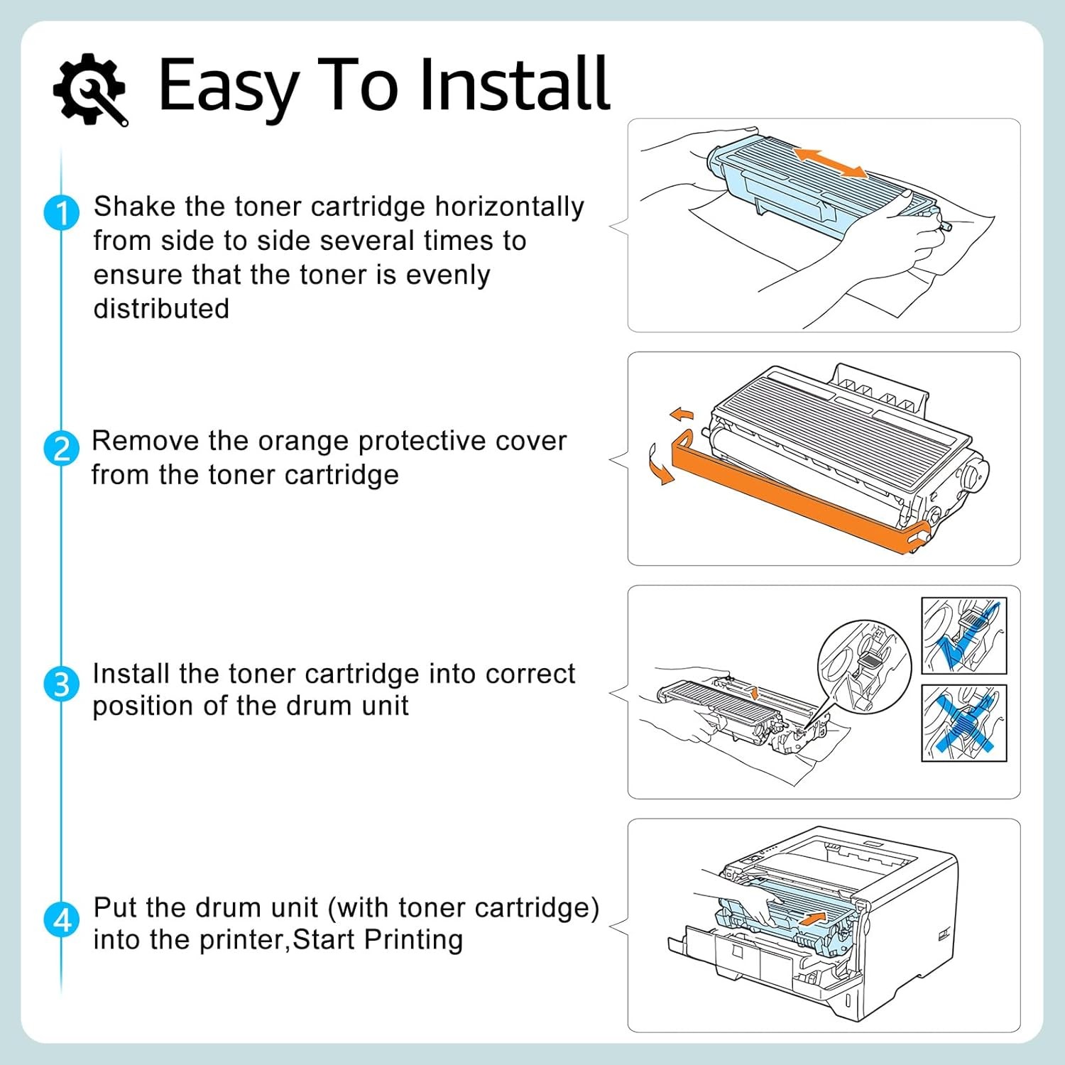 TN920XL Toner Compatible for Brother DR920 MFC-L5710DN L5710DW HL-L5215DW