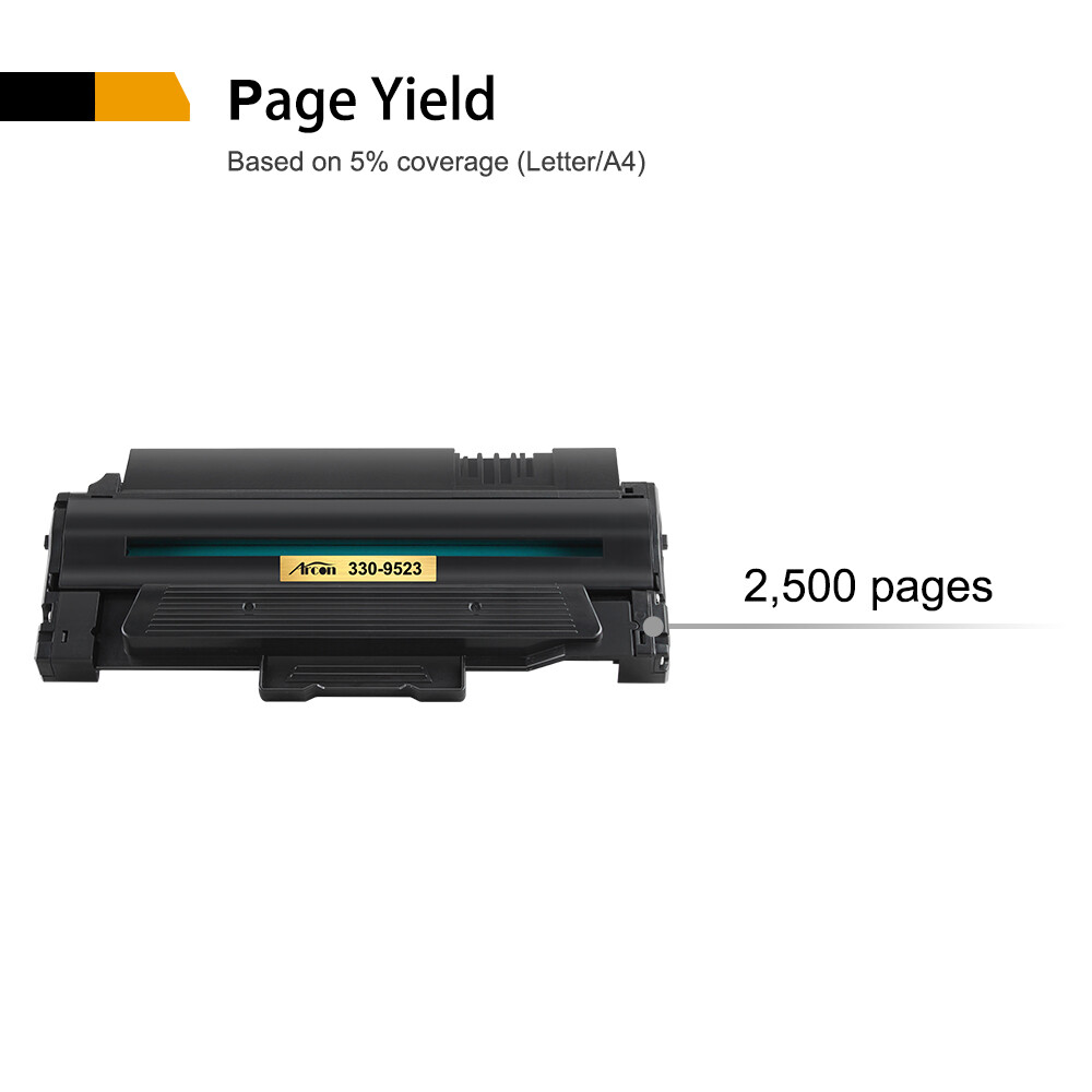 1PK Black 330-9523 Toner Cartridge For Dell Laser 1130 1130n 1133 1135N Printer