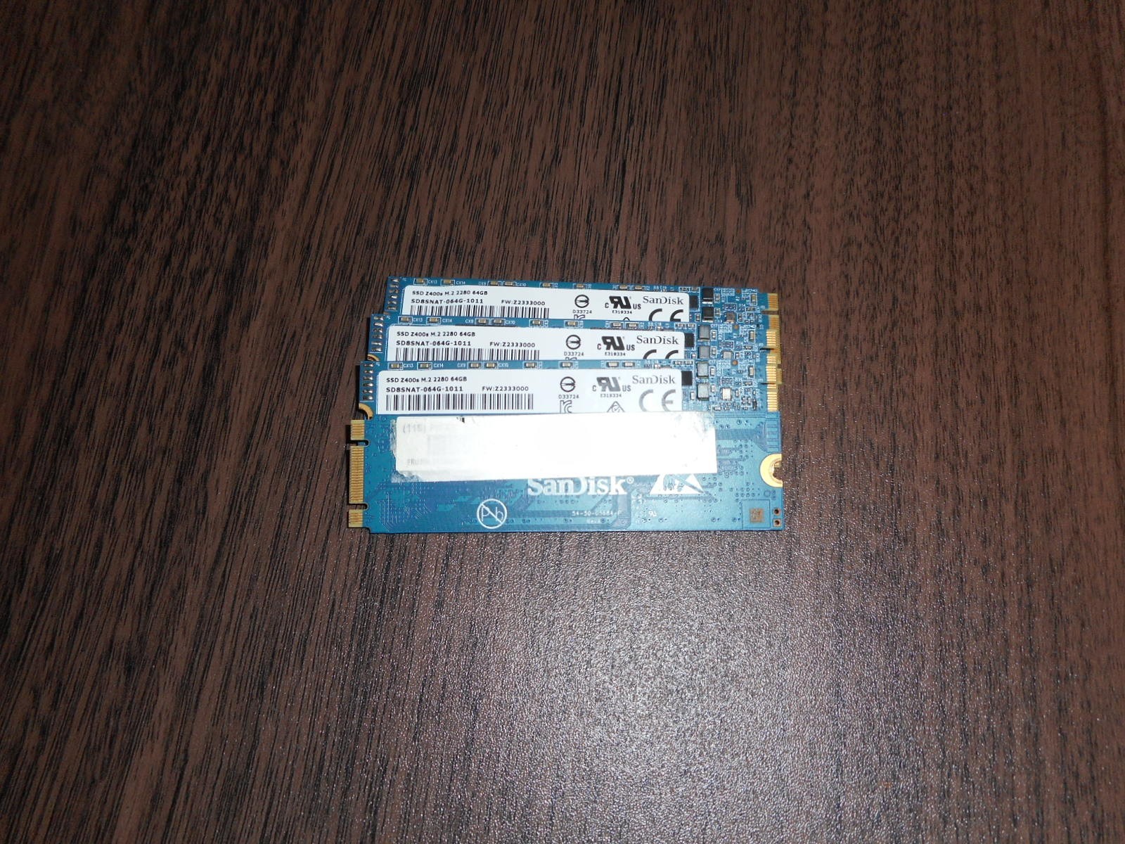 Lot Of 4 SSD Z400s M.2 2280 64GB SATA Solid State Drives