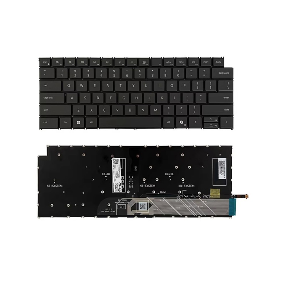 US Keyboard For DELL Inspiron 7440 7445 7640 DB04250 DB04255 2-in-1 Black