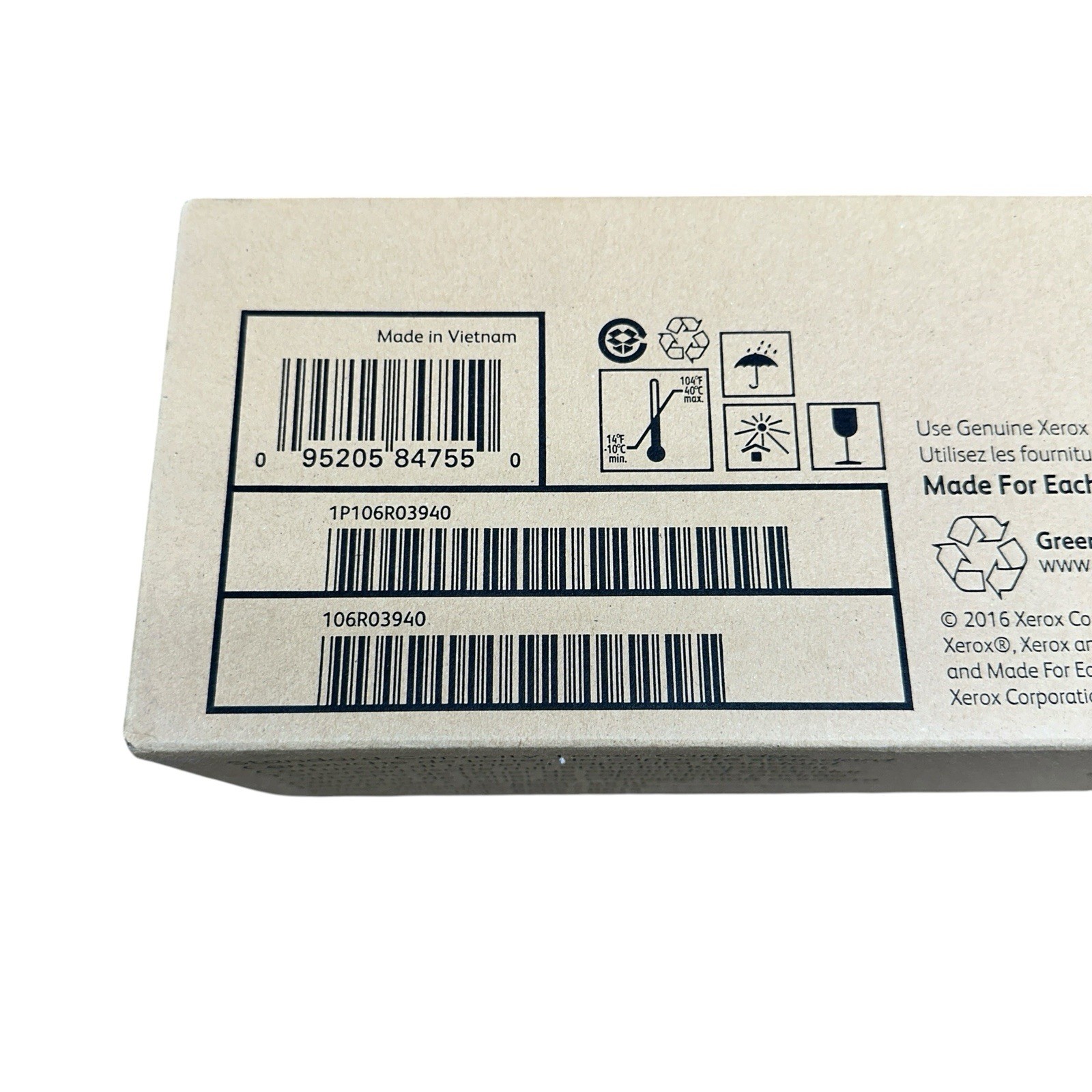 Xerox Original Toner Cartridge – Black (106R03940) SEALED